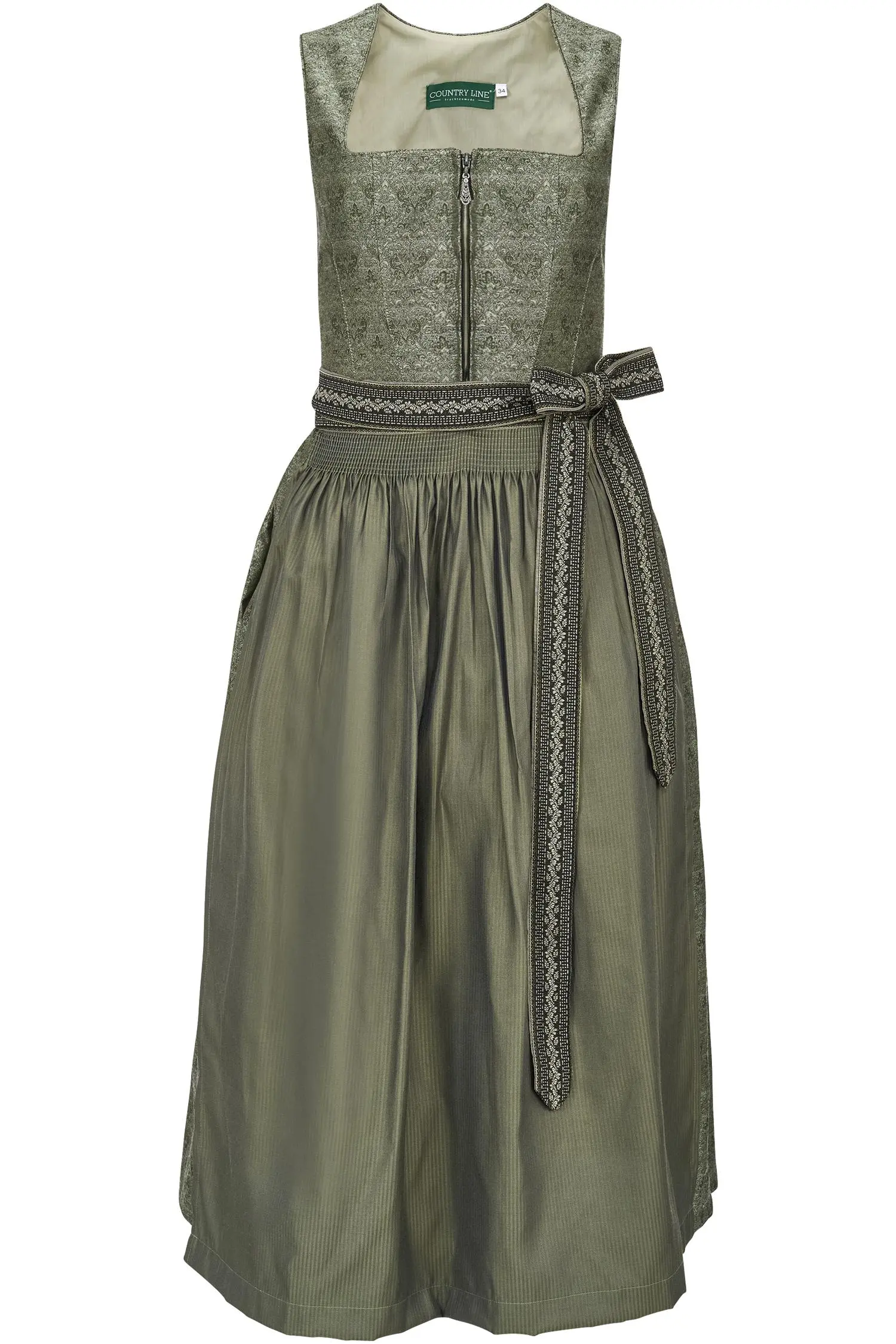 Dirndl von Country Line in Oliv Country Line Dirndl in Oliv