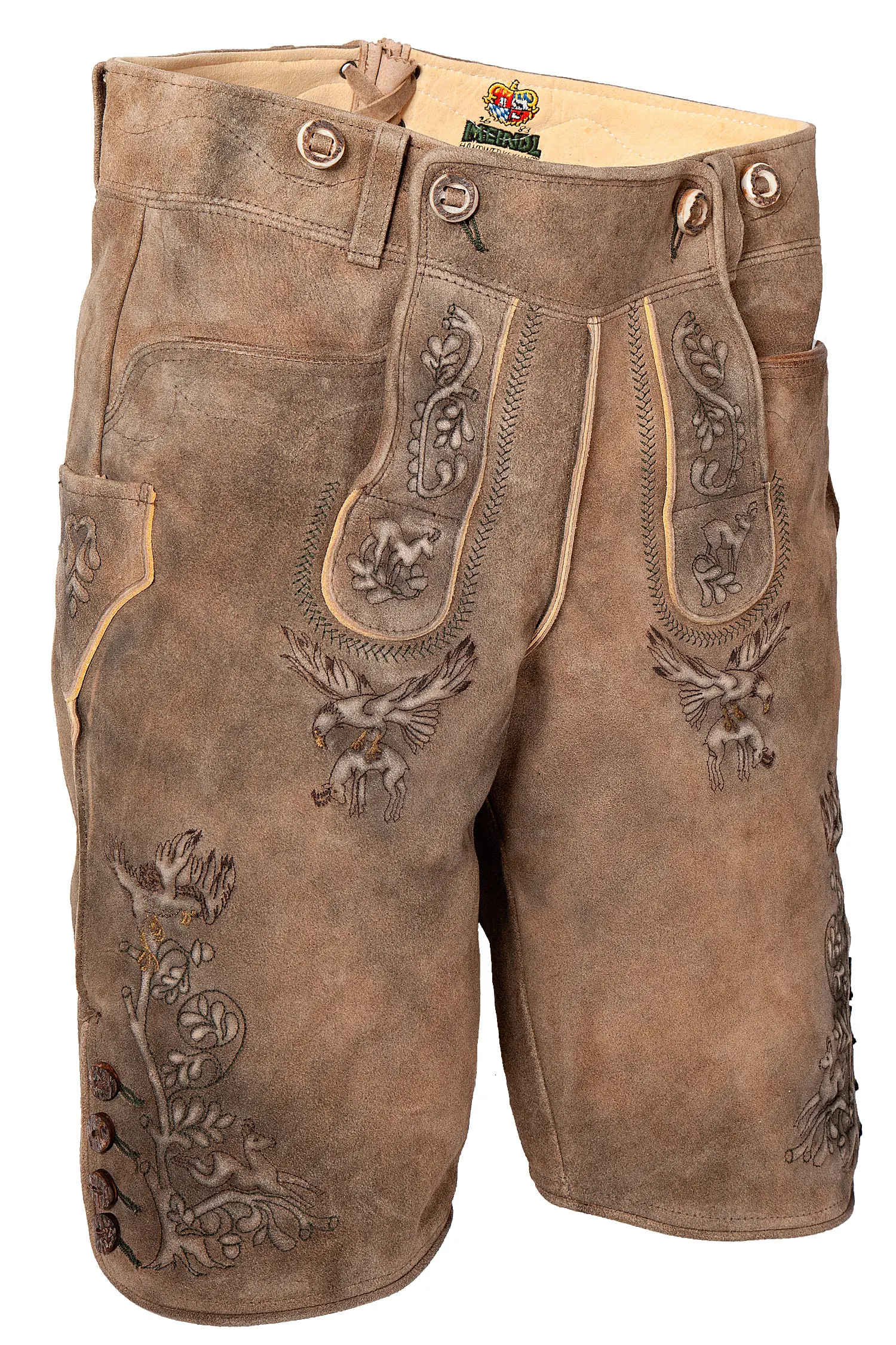 1614-0001-3GN-23-03c-4341a Kurze Lederhose Hohenwerfen in inka von Meindl