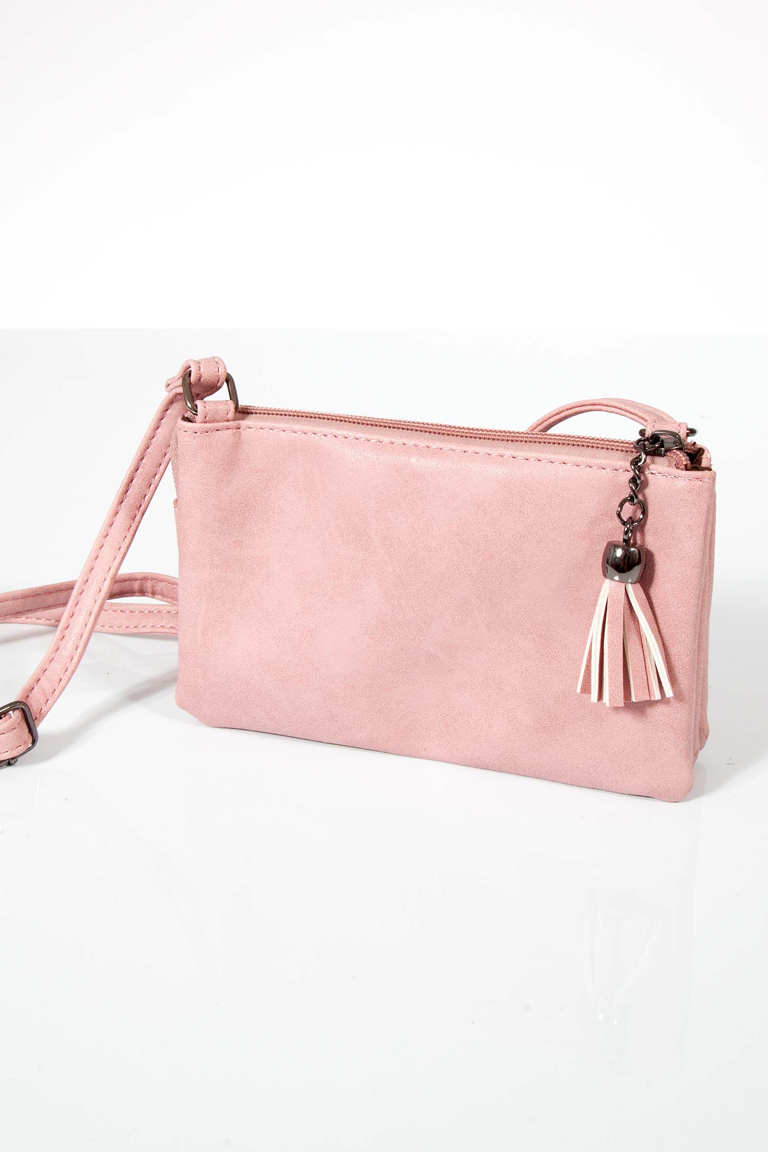 Kleine Trachtentasche in rosa zum umhängen hinten