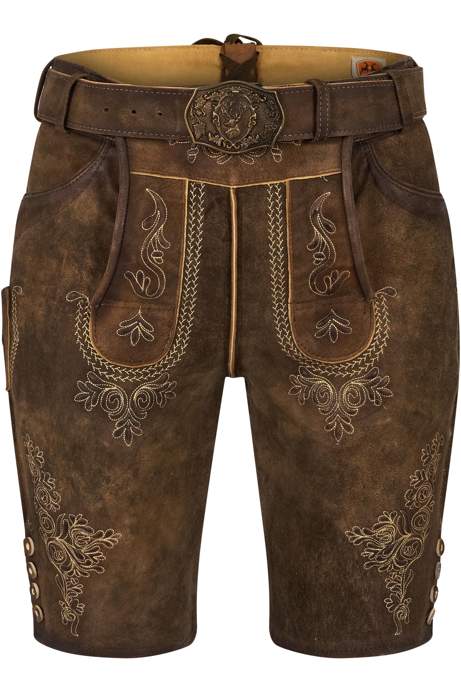 Lederhose Ermann von Maddox in Braun Ermann von Maddox