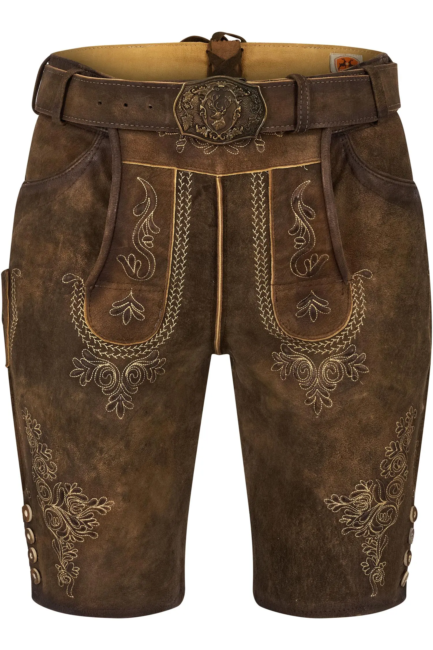 Lederhose Ermann von Maddox in Braun Ermann von Maddox