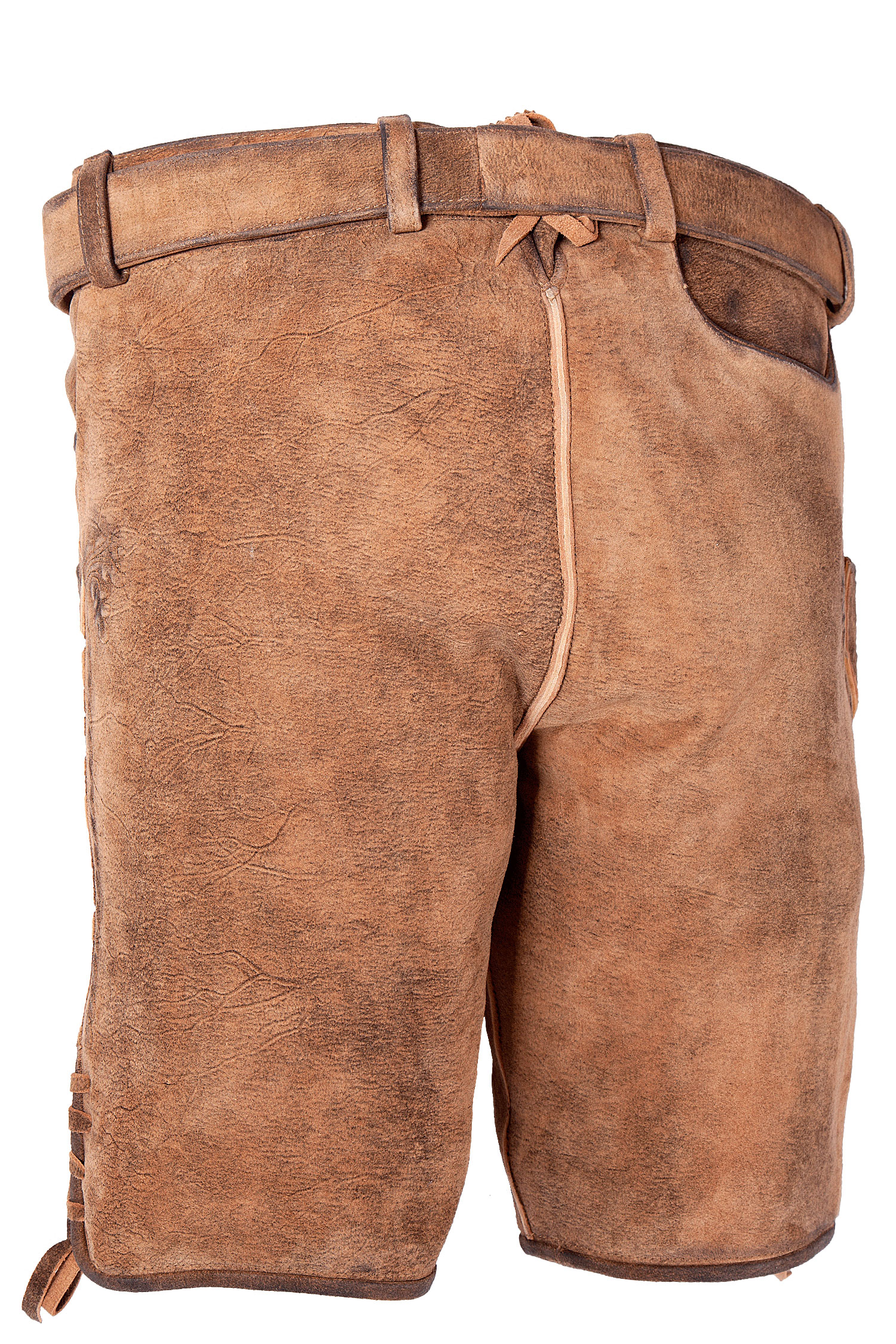 1606-0005-3GN-23-03c-4338d Besondere Lederhose in Honigbraun - Rückansicht