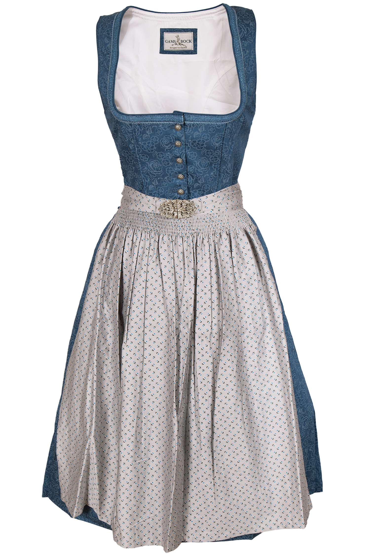 midi-dirndl-blau-grau-3091-1431-bl8-20-08f-3527-a Midi Dirndl in dunkelblau mit grauer Schürze