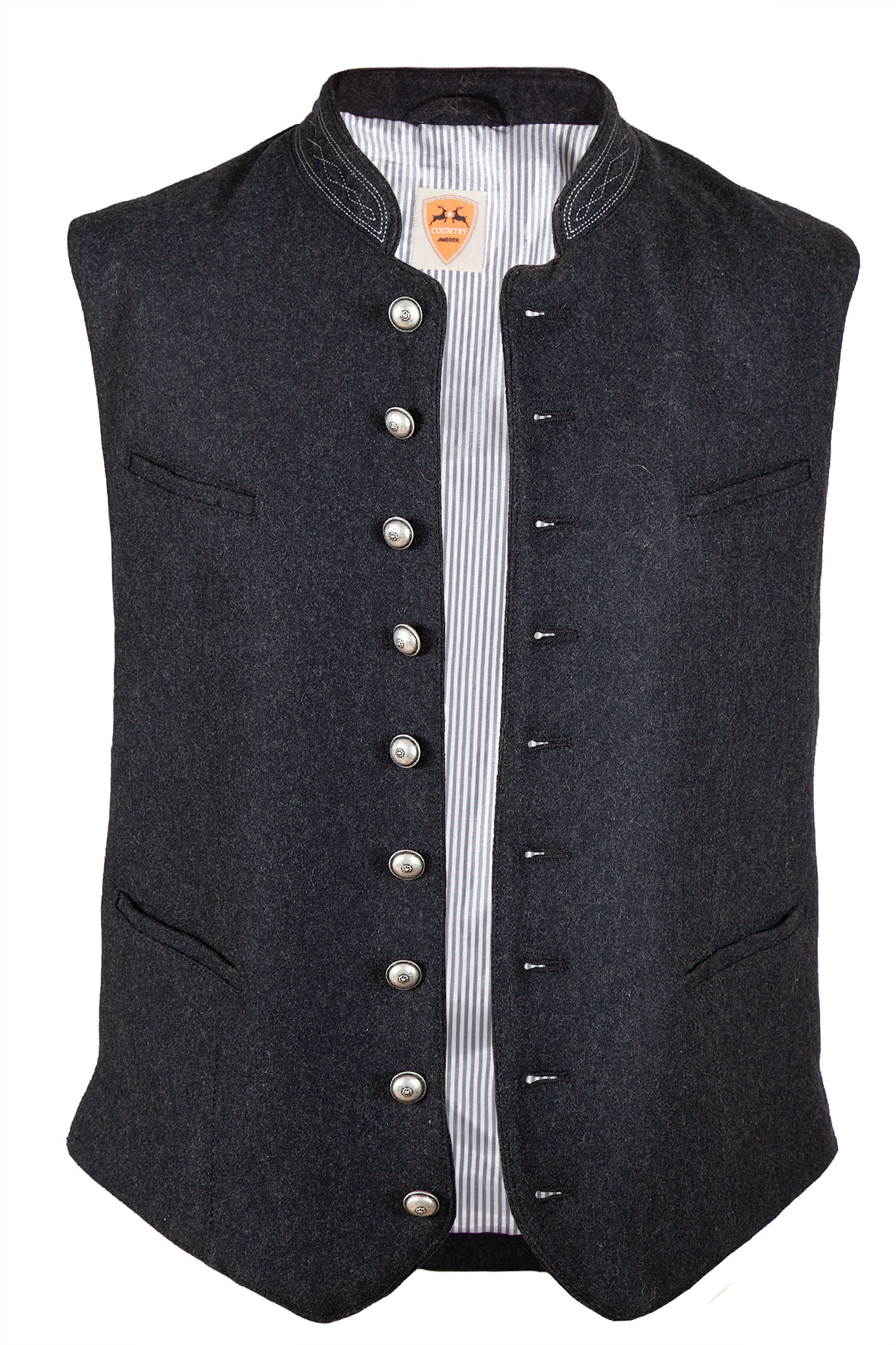 1343-0006-AN4-23-04a-5570a Trachtenweste Hausler aus Loden in anthrazit