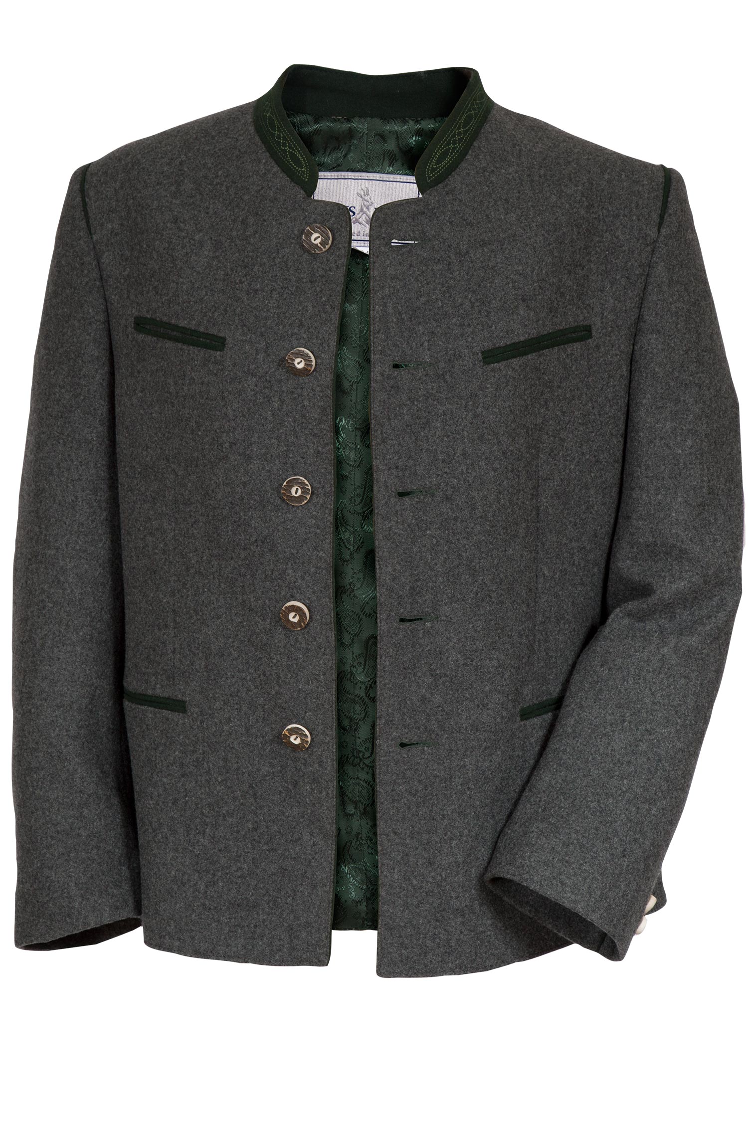 Giacca Elegante Da Lavoro Stockerpoint Stachus - Loden Antracite, Bottoni In Corno, Taglia 50 Uomo - Foto 13