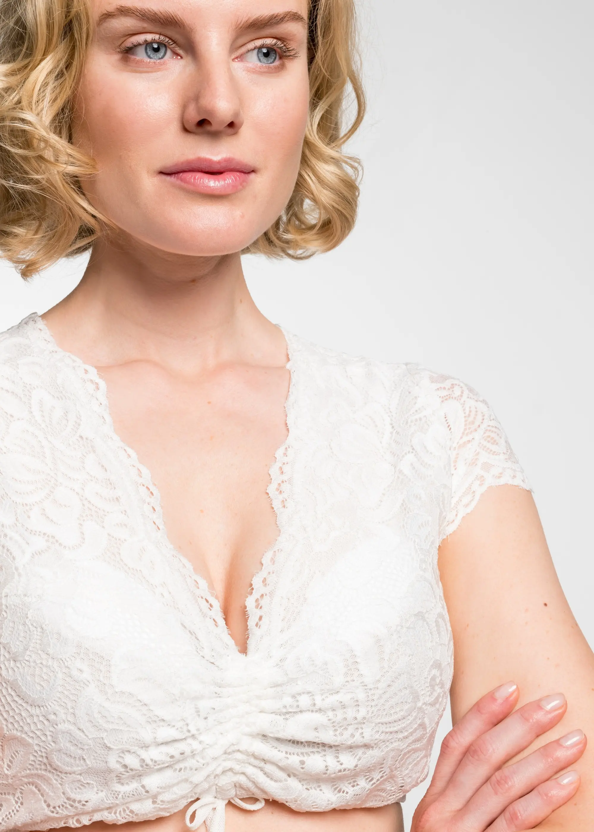 Dirndlbluse Eleonor von Spieth & Wensky in Creme Dirndlbluse "Eleonor"