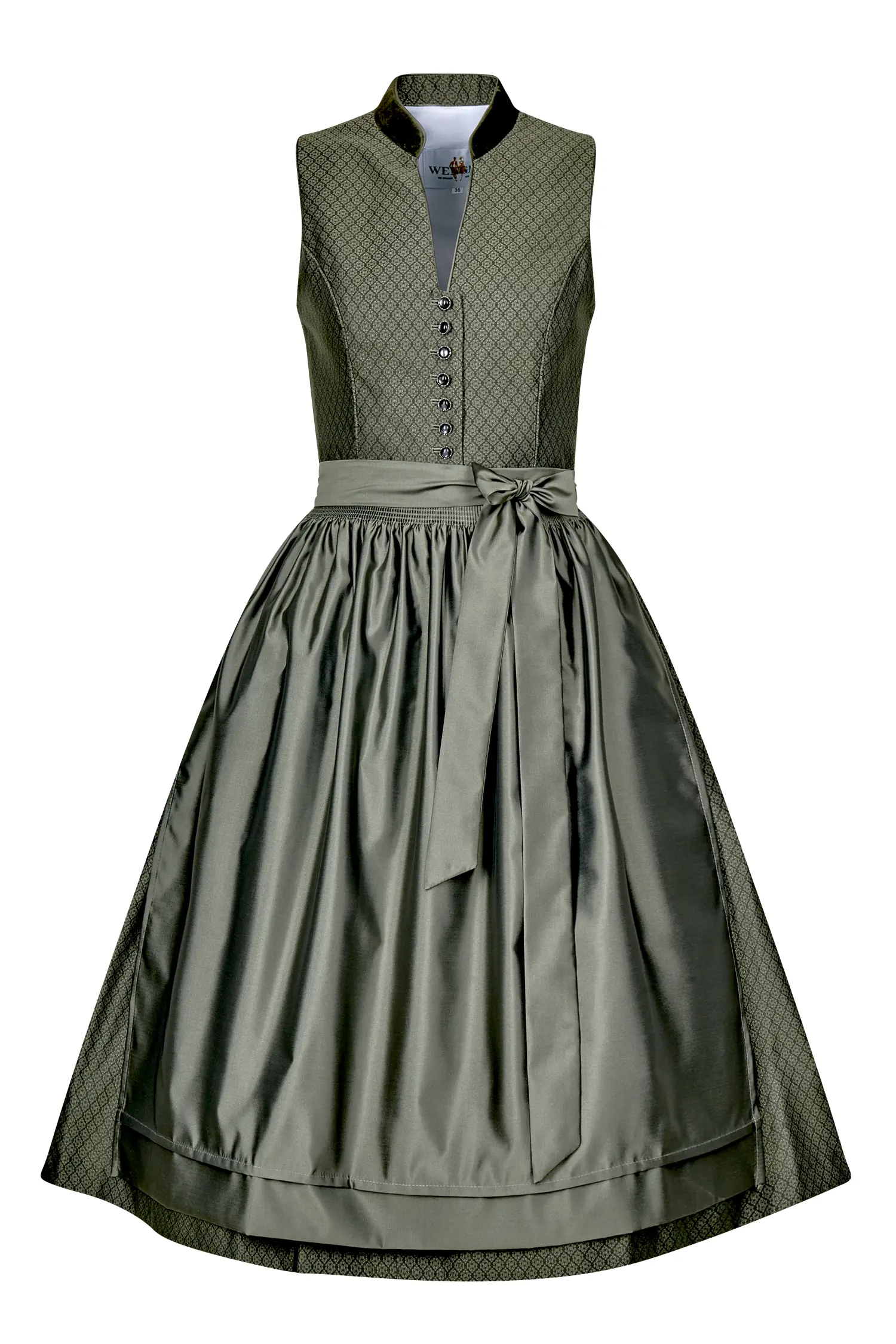 Dirndl grün Hochgeschlossen