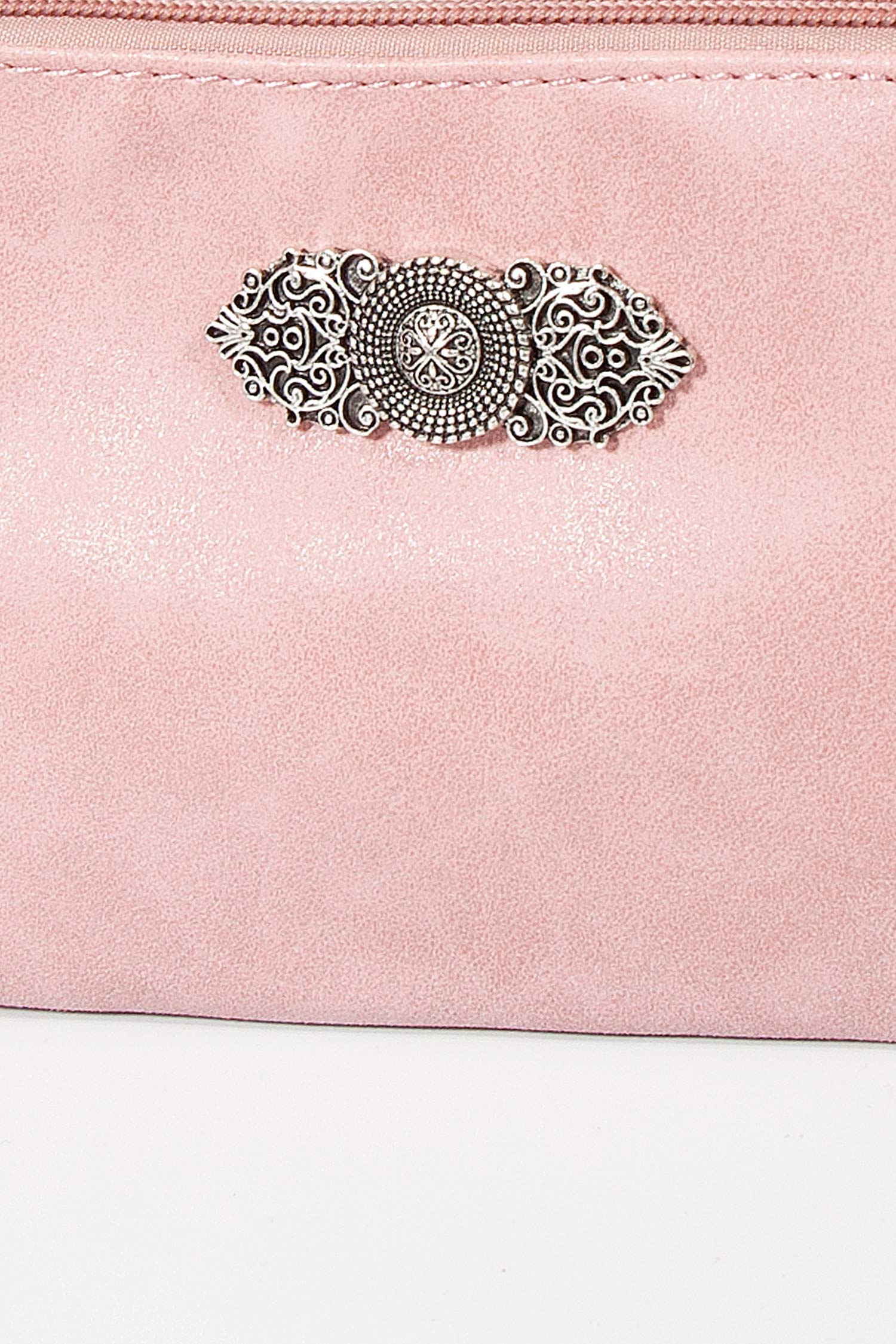 Kleine Trachtentasche in rosa zum umhängen Detail