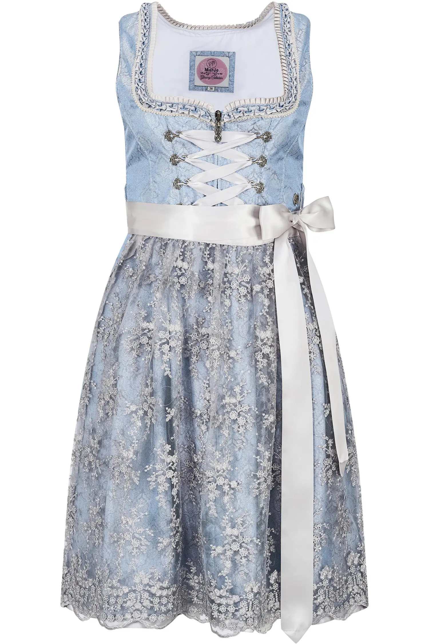 Dirndl Himmelkron von Marjo in Hellblau Marjo Dirndl Himmelkron in Hellblau