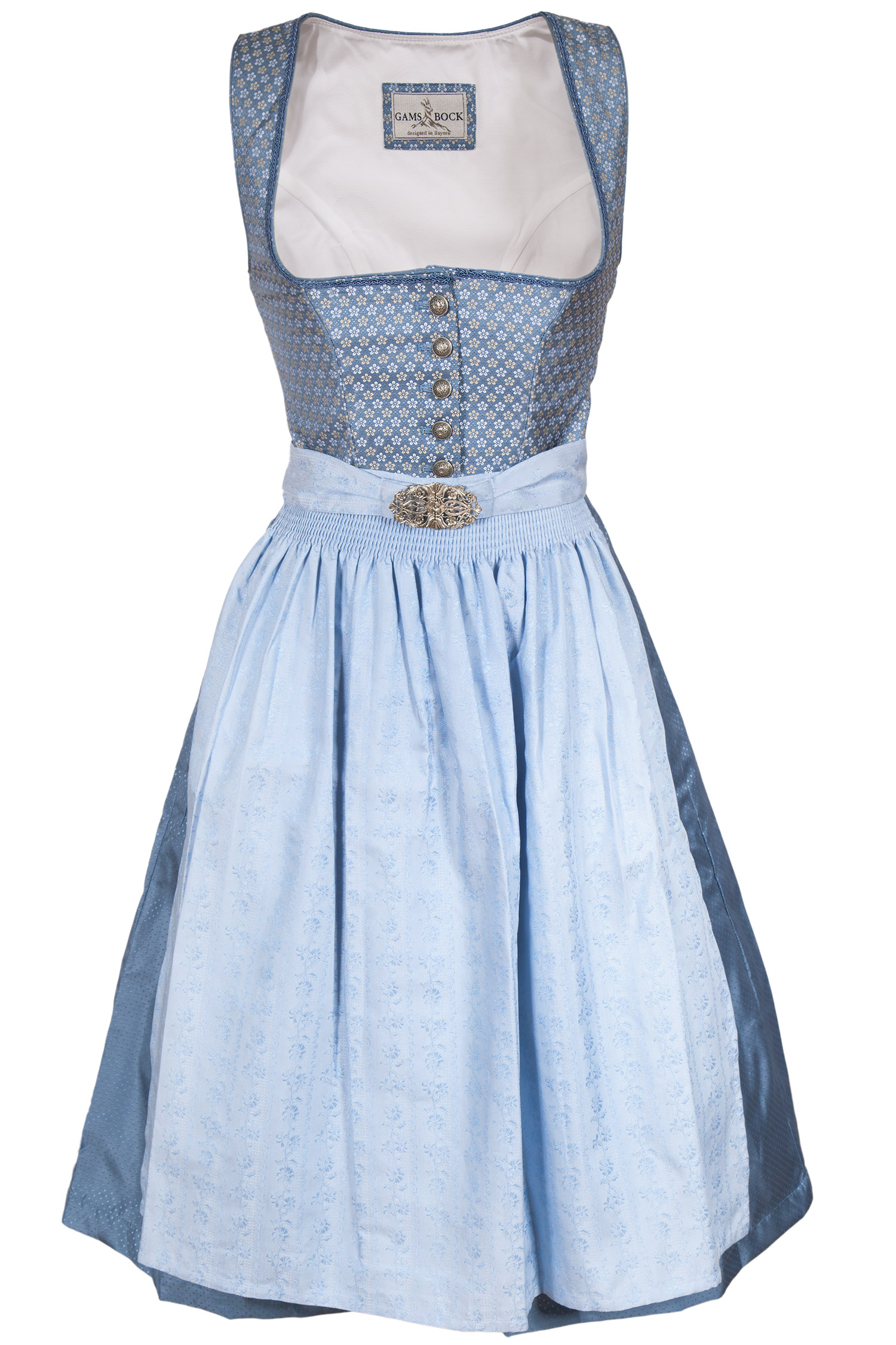 midi-dirndl-hellblau-3096-0053-bl6-20-08f-3500-a Midi Dirndl in hellblau mit Knöpfen und Blüten
