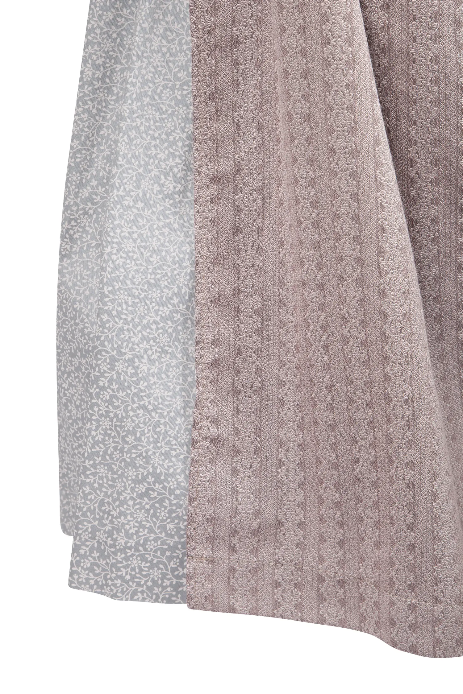 3091-1540-gr4-23-07b-1345 Dirndl in elegantem Grau mit Rosa - Detail Rock