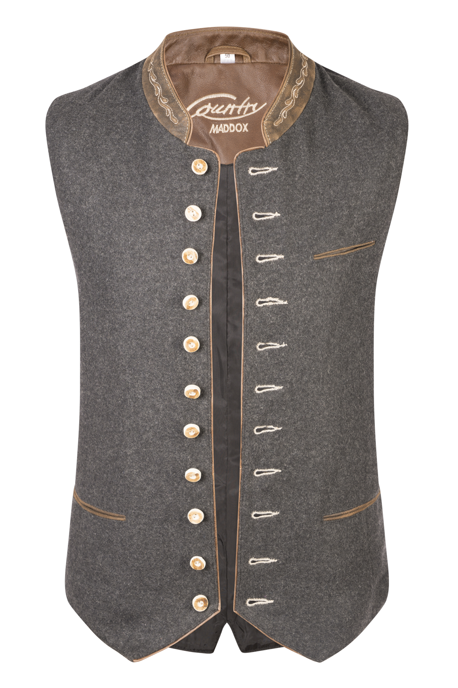 Trachtenweste Westsee in anthrazit Trachtenweste Westsee in anthrazit