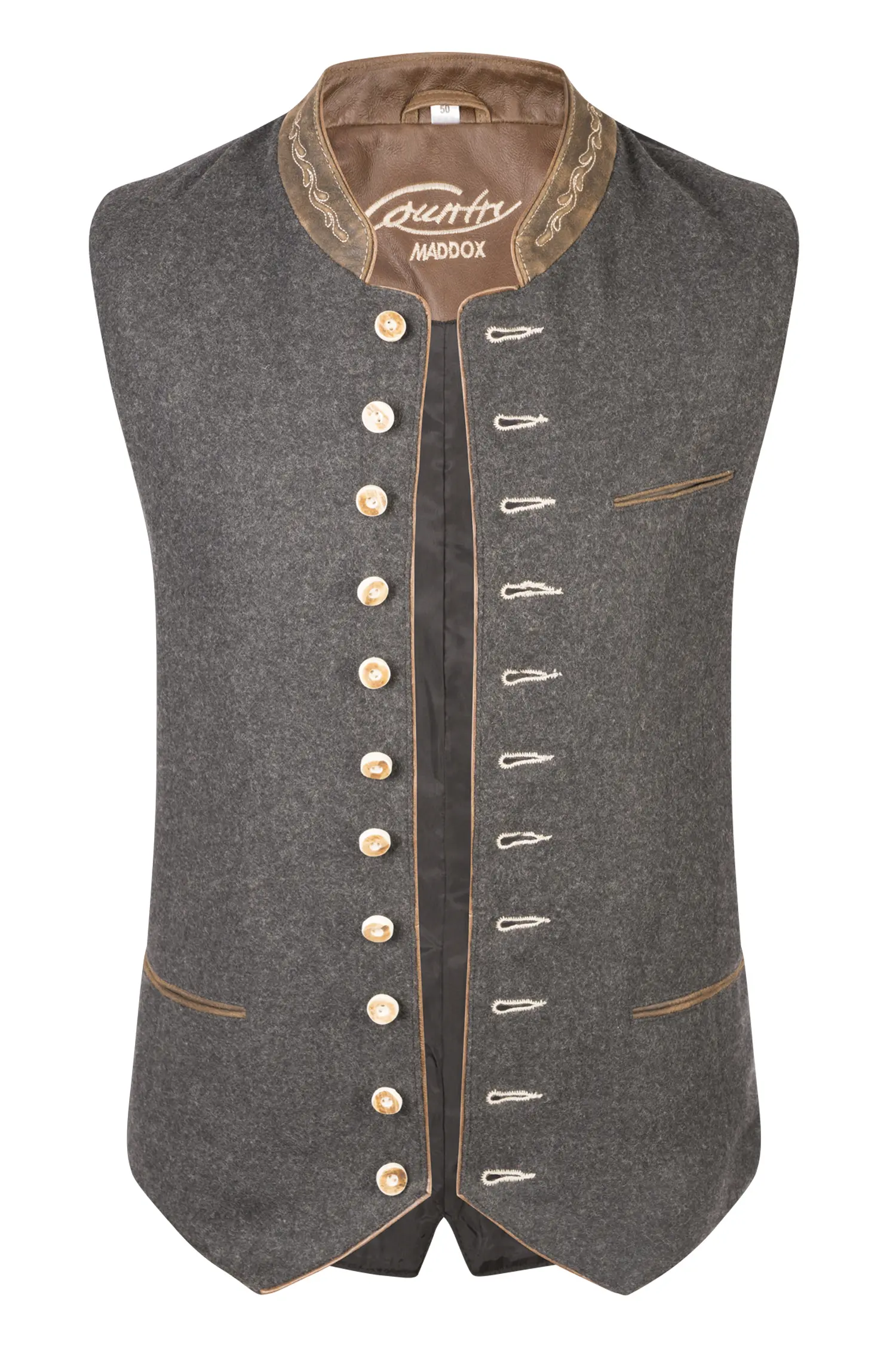 Trachtenweste Westsee in anthrazit Trachtenweste Westsee in anthrazit