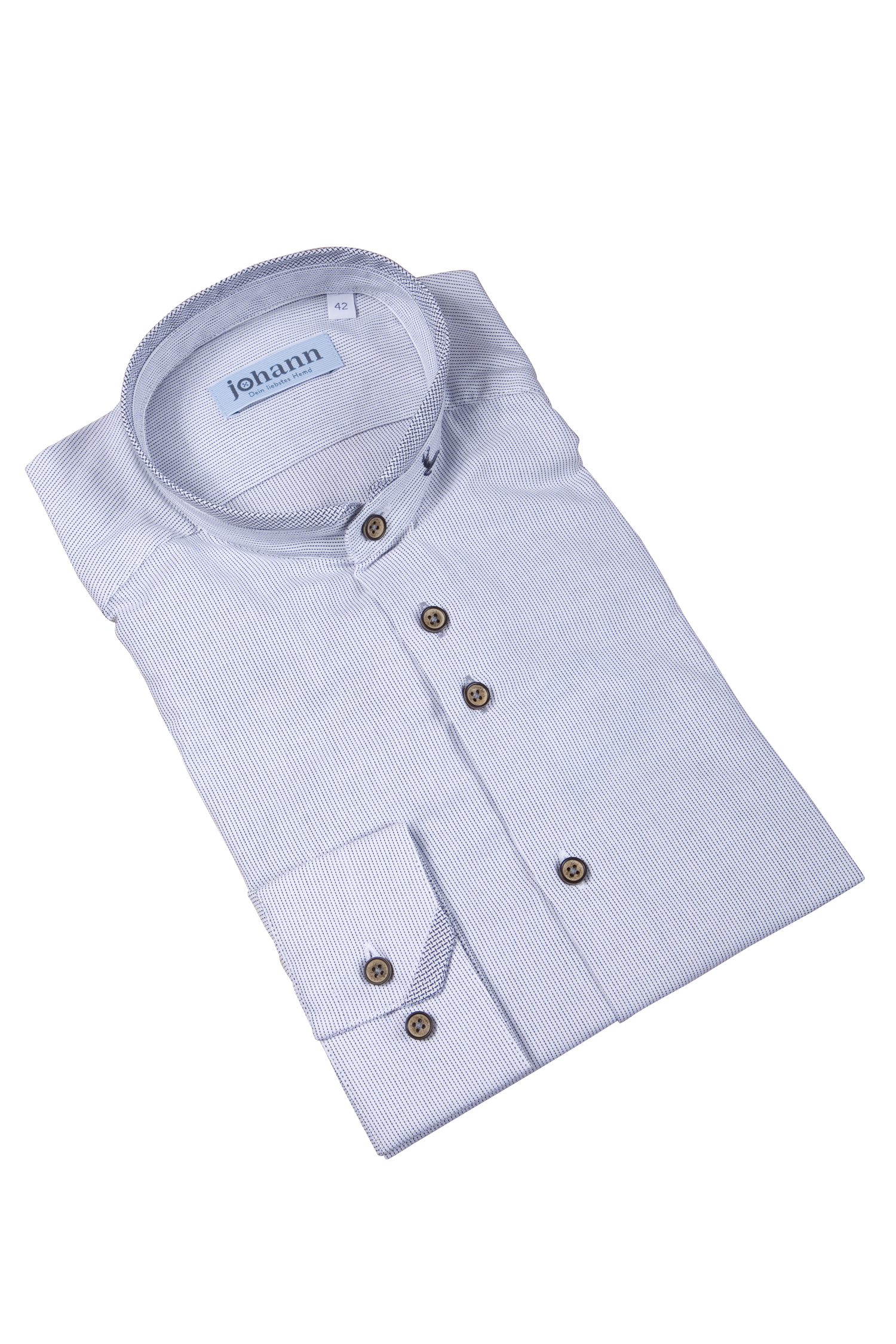 1509-0027-gr5-23-11-300016 Trachtenhemd weiß / grau