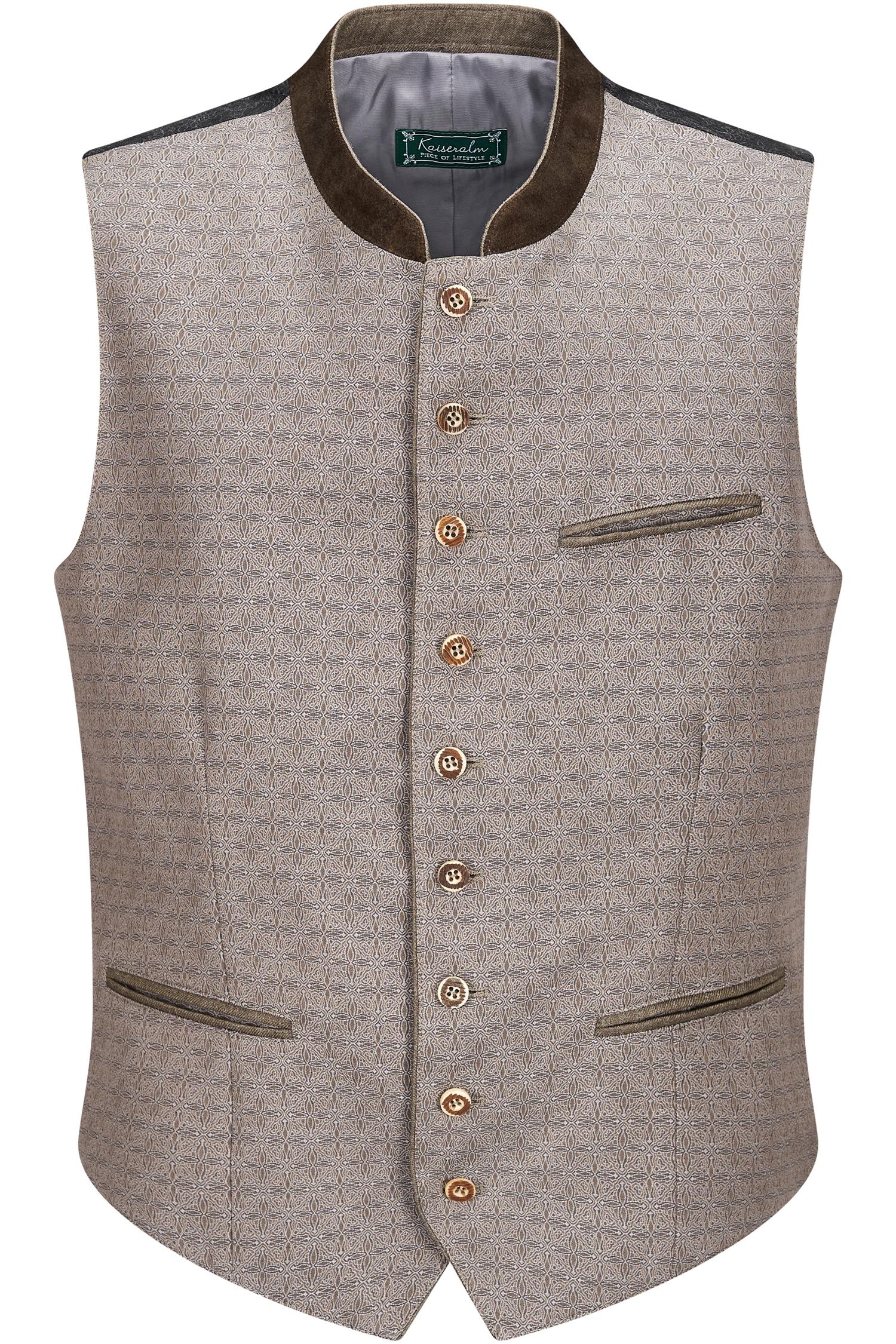 Gemusterte Weste Brixen von Baiselm in Beige