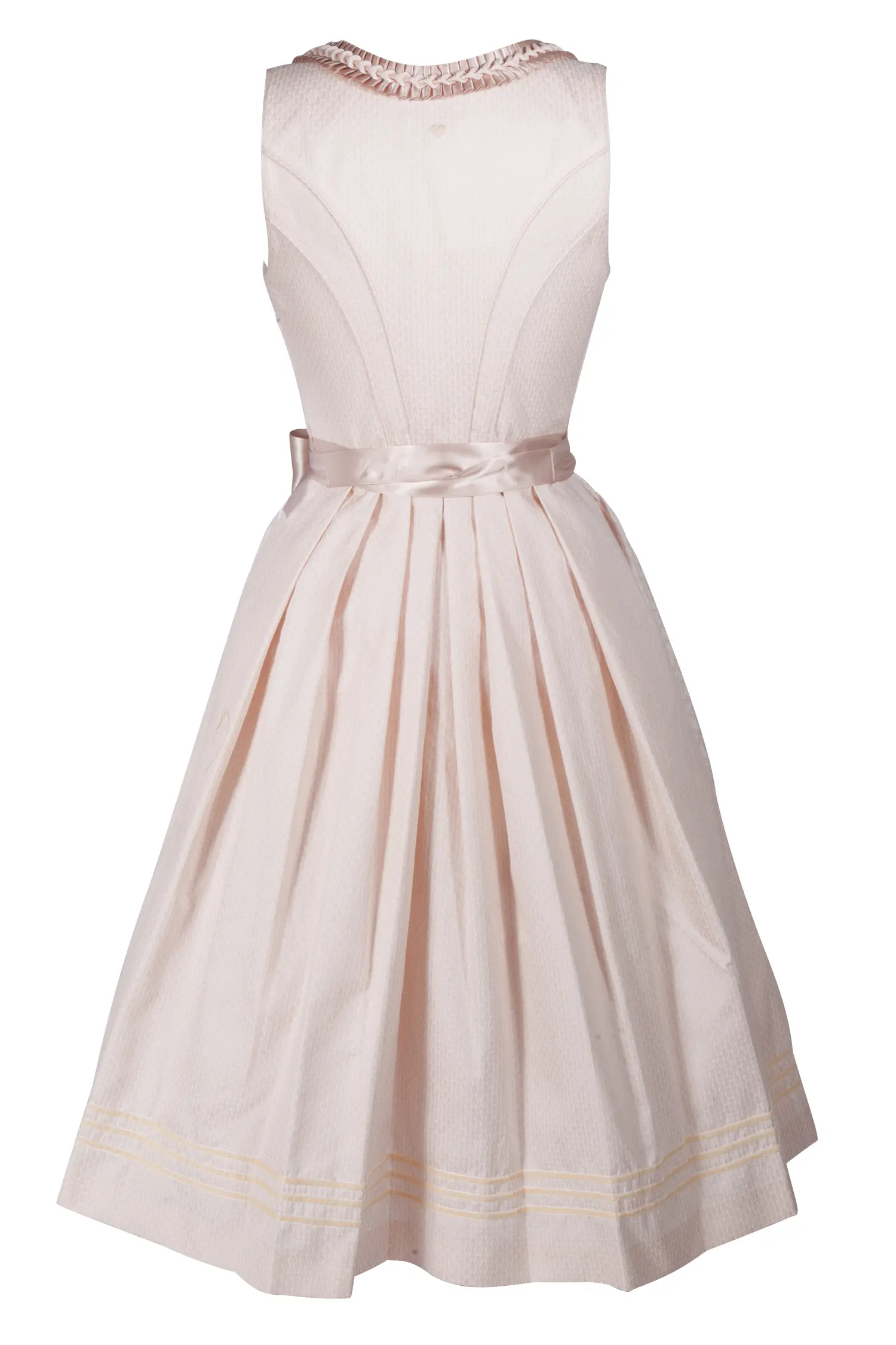 Brautdirndl Elouise in apricot von Fräulein Trentini - Rückansicht