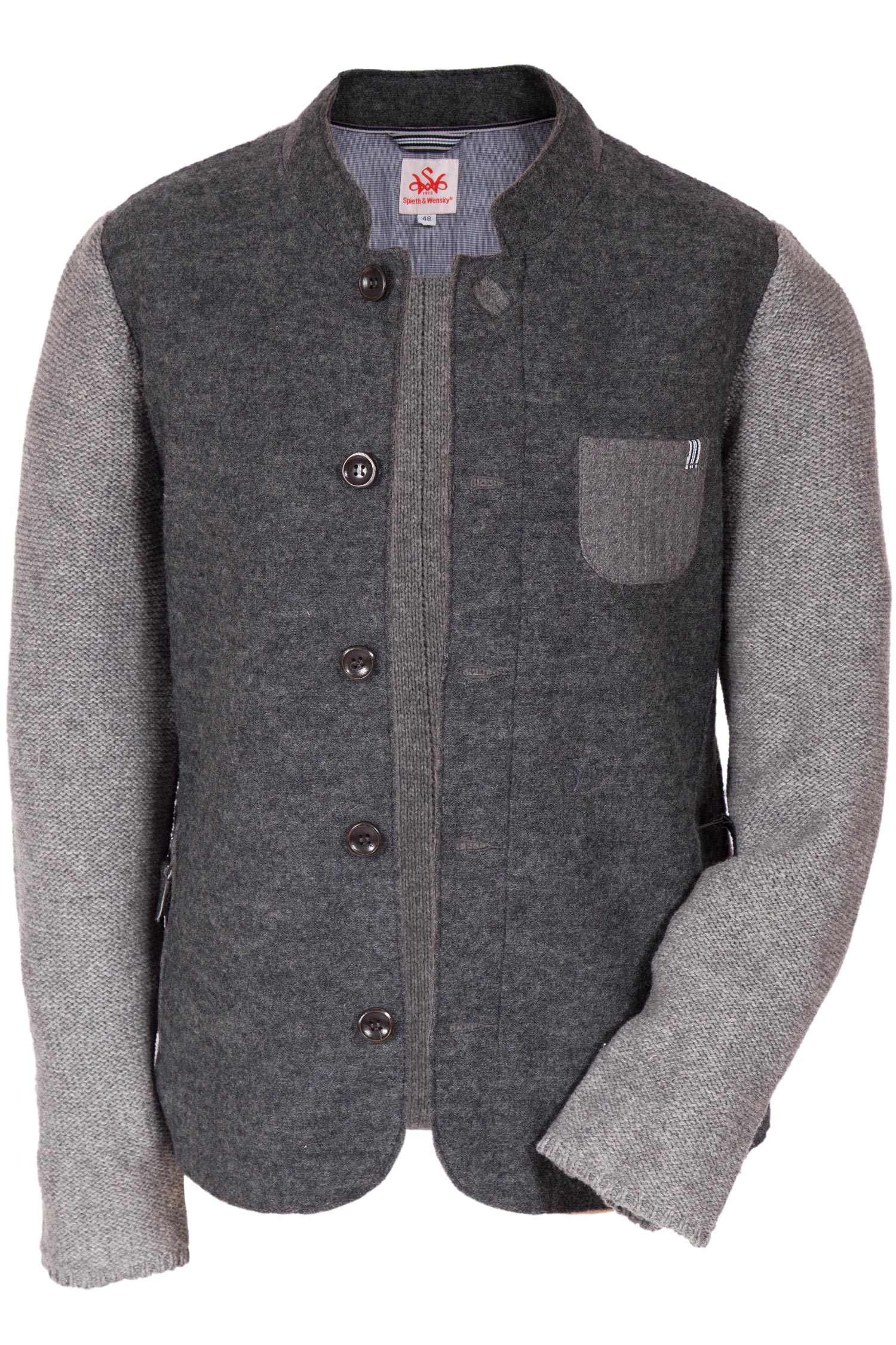 Trachten Strickjacke Strickjacke Wolle Weiß Alpenwahnsinn