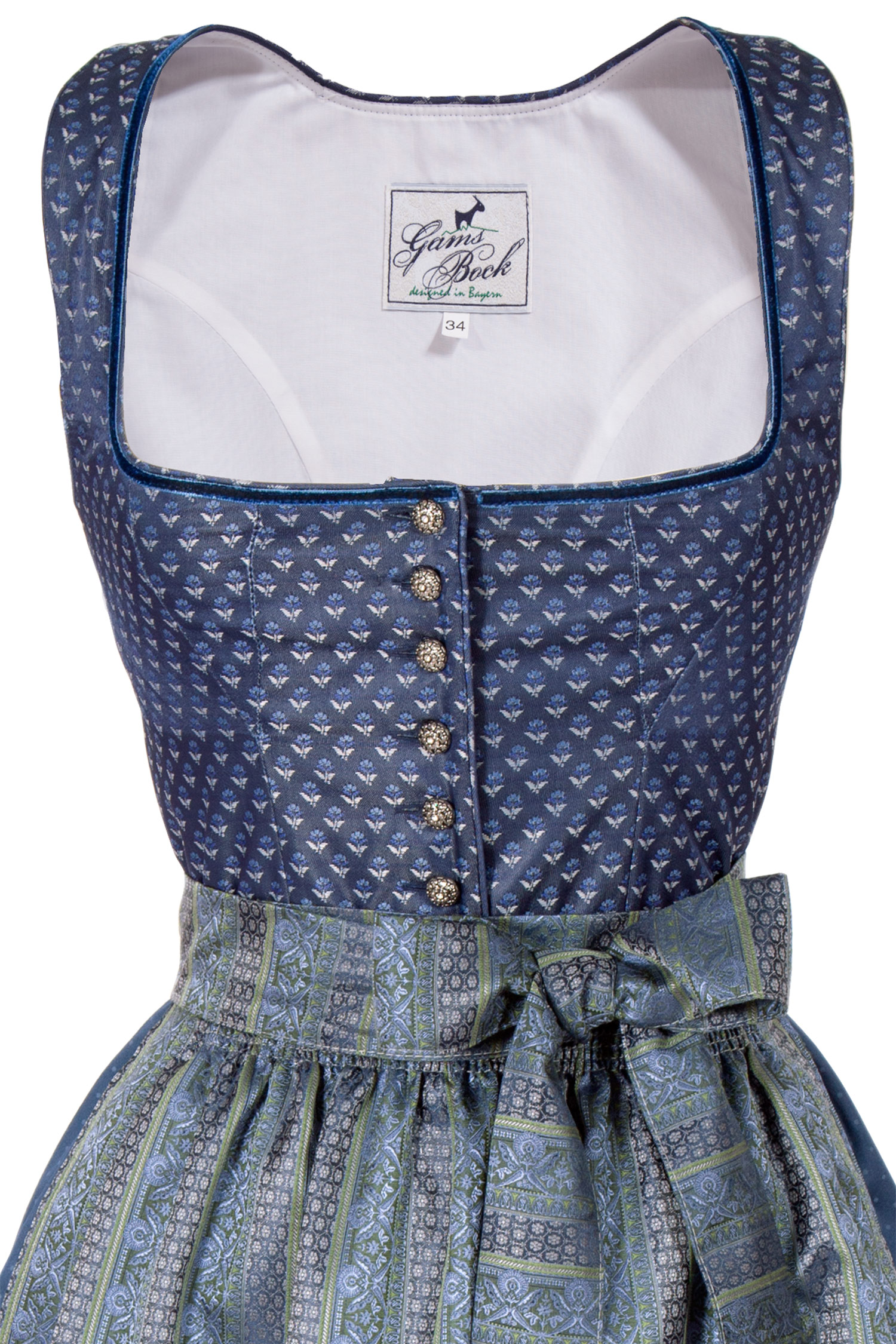 midi-dirndl-dunkelblau-3096-0036-bl7-19-02h-4918-b Midi Dirndl Karin in dunkelblau edel schimmernd Mieder