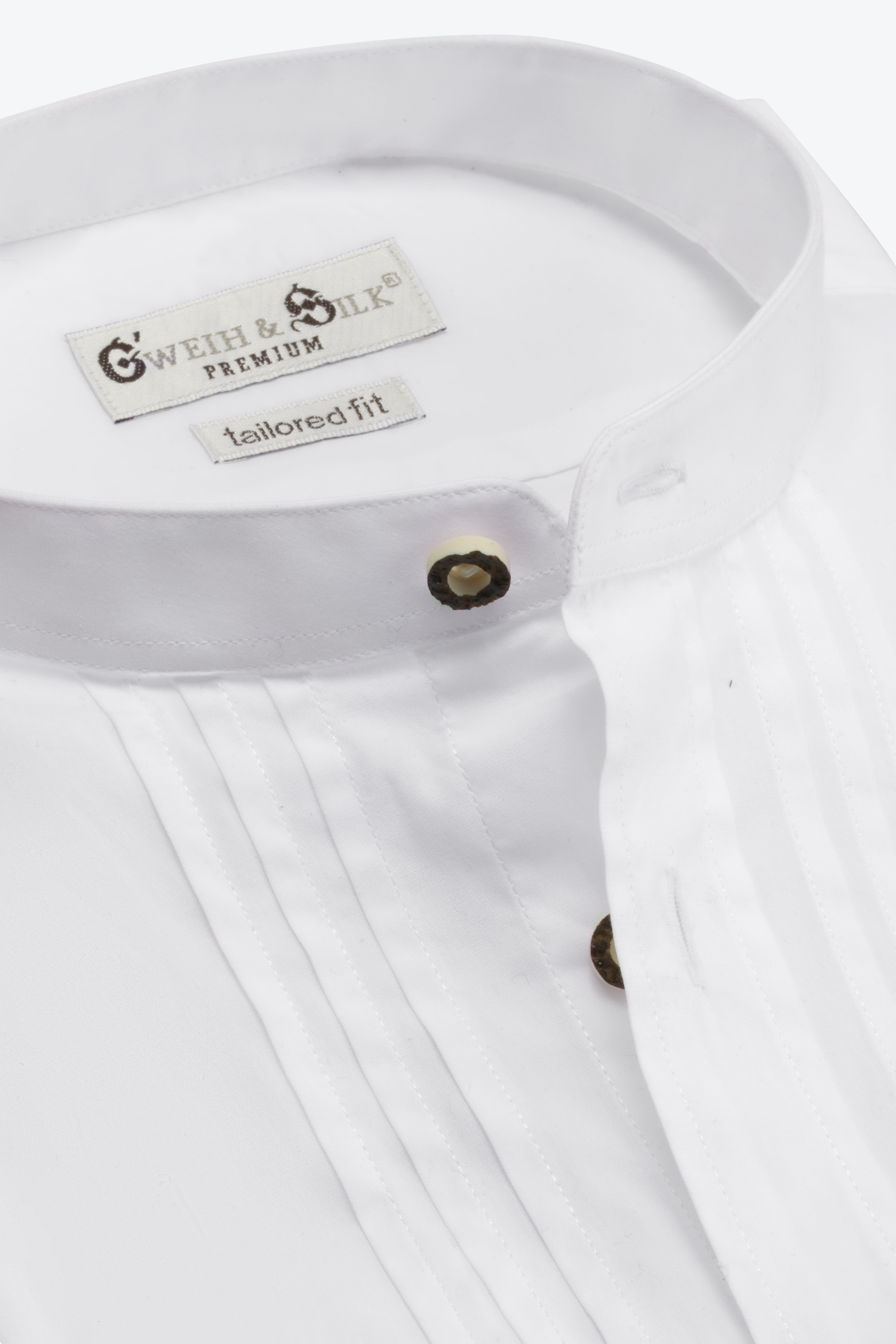 Herren Hemd Spitzingsee Gweih&Silk weiß