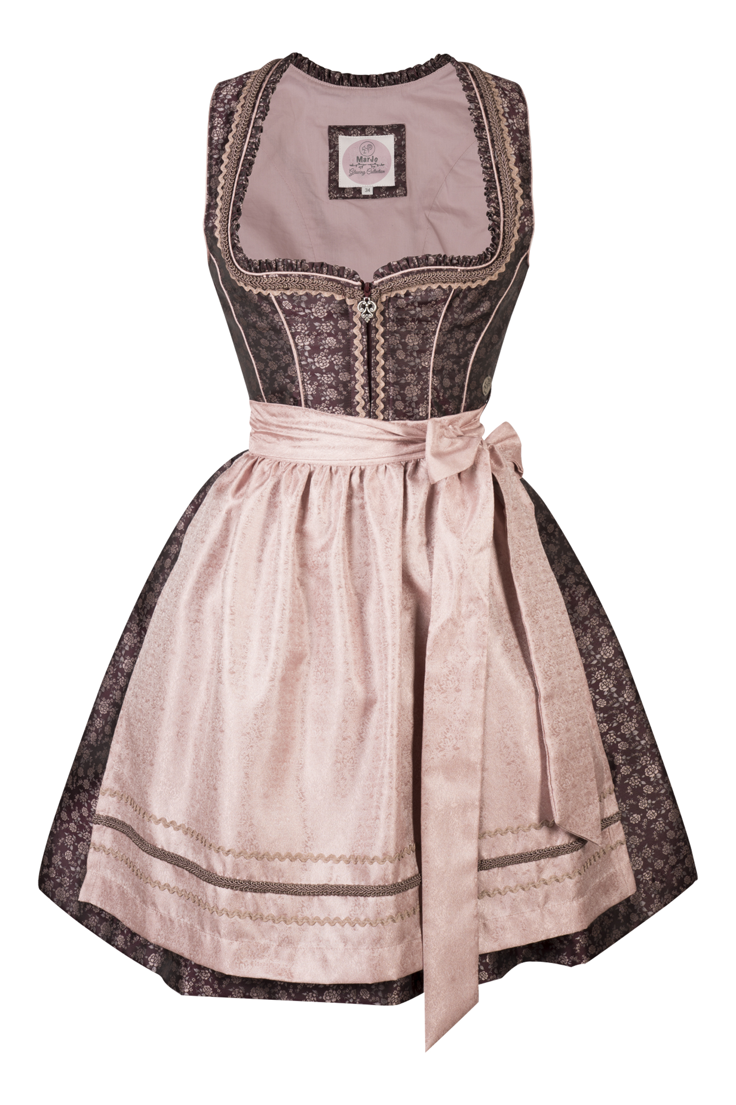 3086-1343-rt8-24-02-2204439 Dirndl Daniela in Weinrot und Rosa Schürze