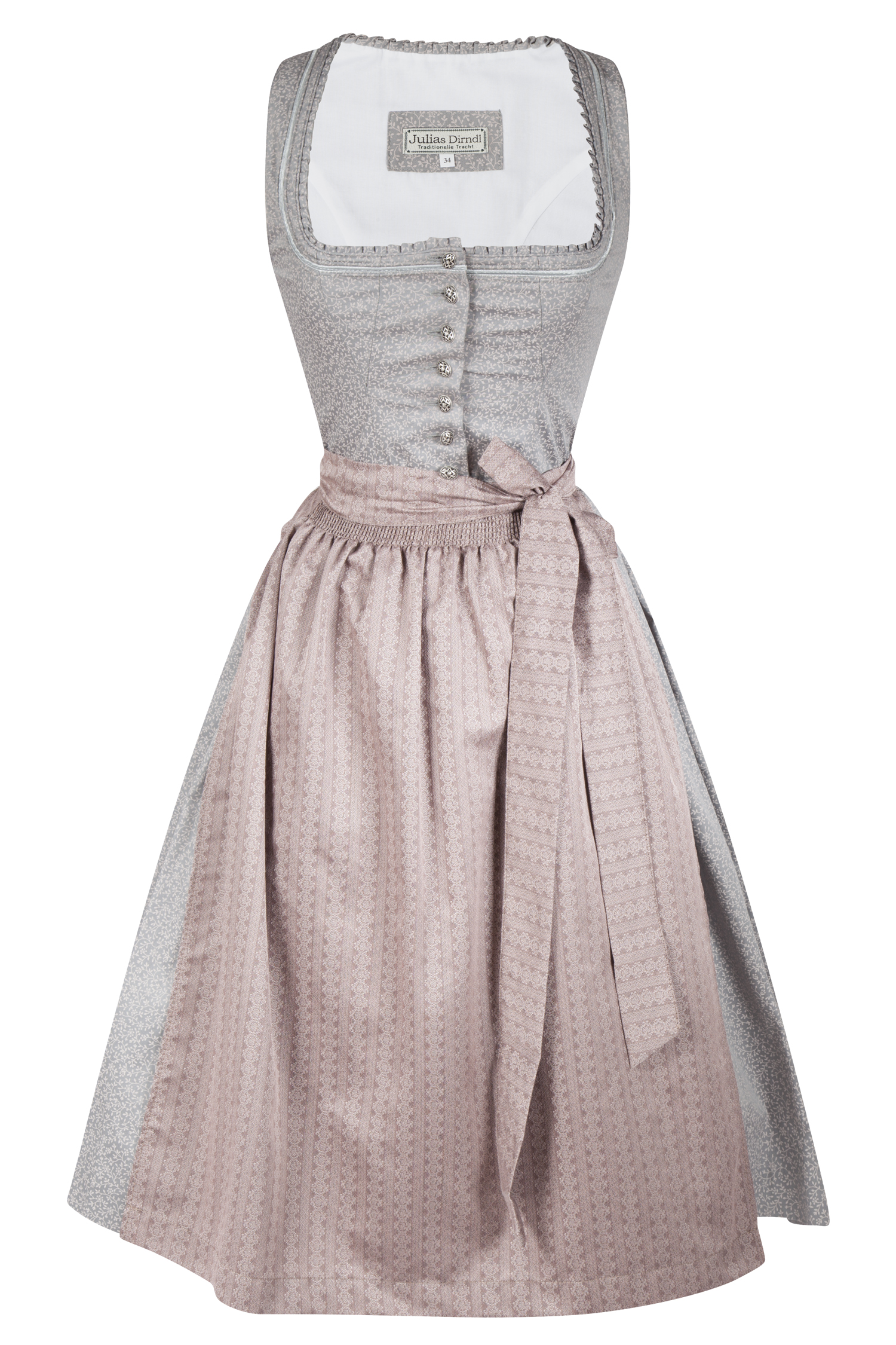 3091-1540-gr4-23-07b-1343 Dirndl in elegantem Grau mit Rosa