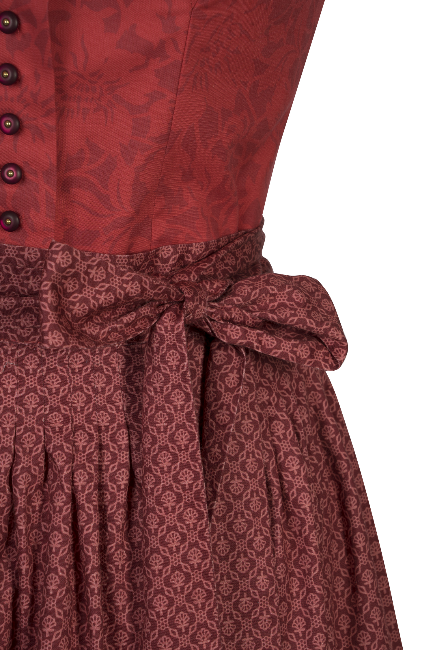 3048-1103-rt5-24-01-1103895 Sportalm Dirndl in leuchtendem Rot - Detail Mieder