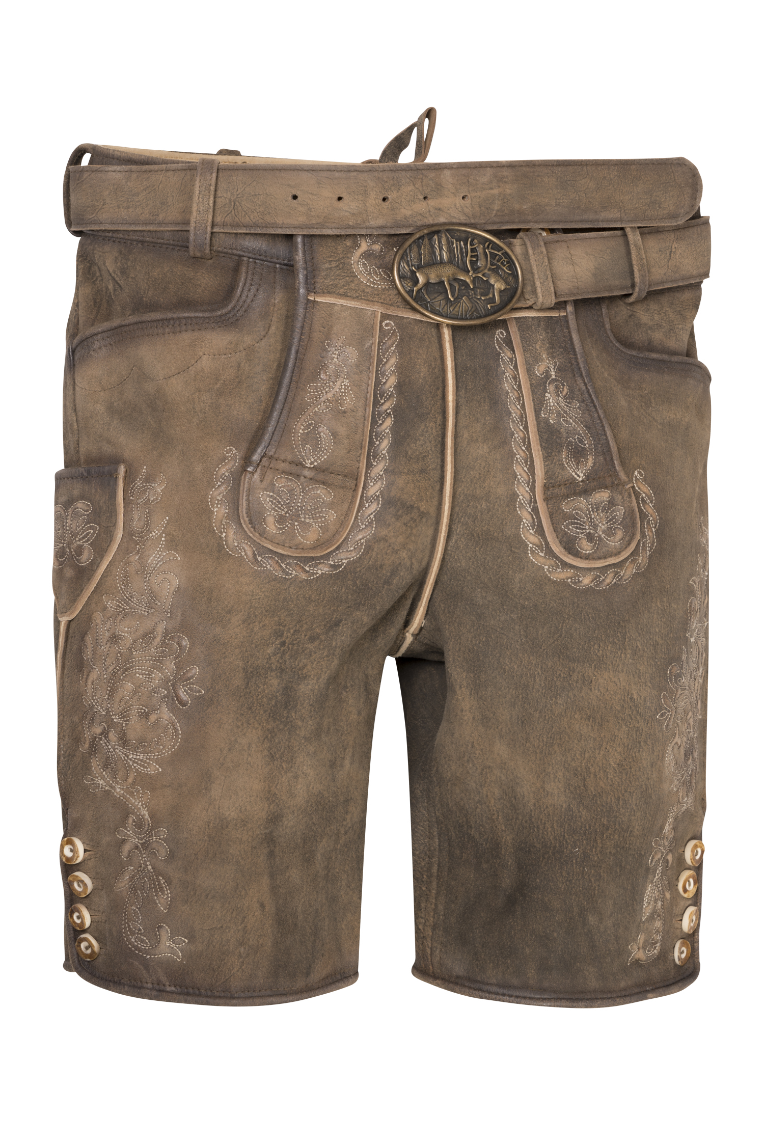 Lederhose Oskar in Braun