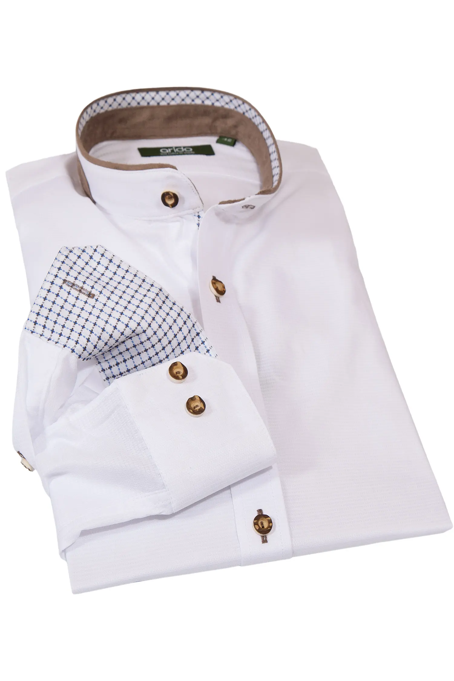 arido-trachtenhemd-weiss-velours-1508-0009-ws3-20-06e-0744-a Herren Trachtenhemd edel in weiß mit Velours