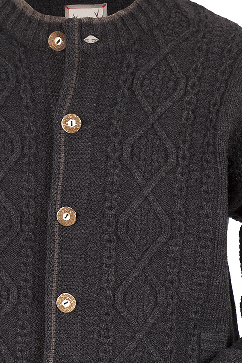 Tracht Strickjacke Anthrazit Herren Strickjacke Strickjacke Zopf