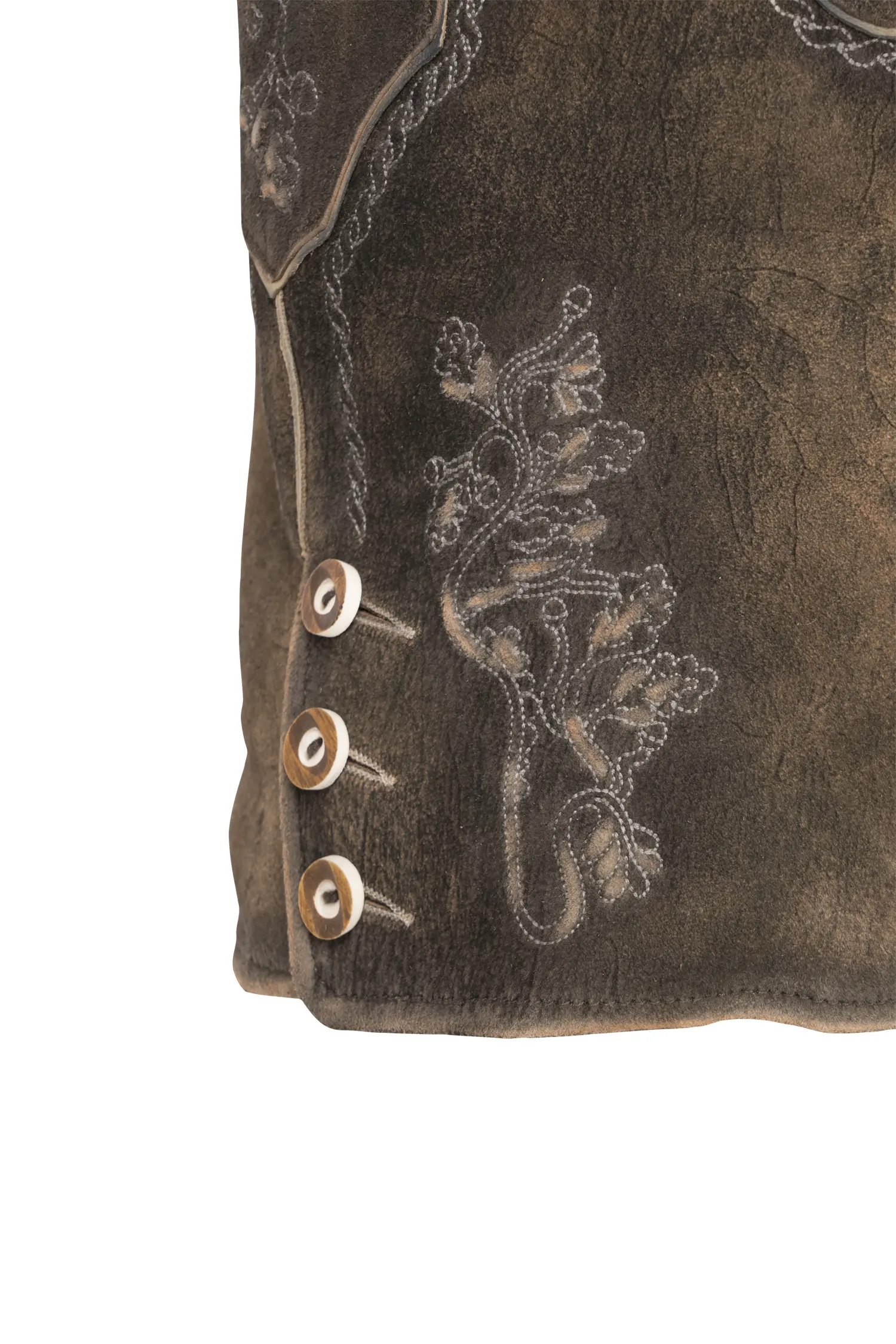 2611-1138-4gr-24-04-1704736 Lederhose Zellersee in Braun Detail Stickerei