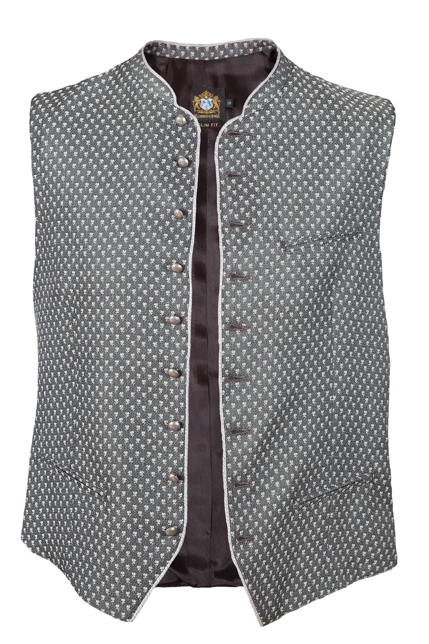 Trachtenweste Erik in grau / schwarz von Hammerschmid