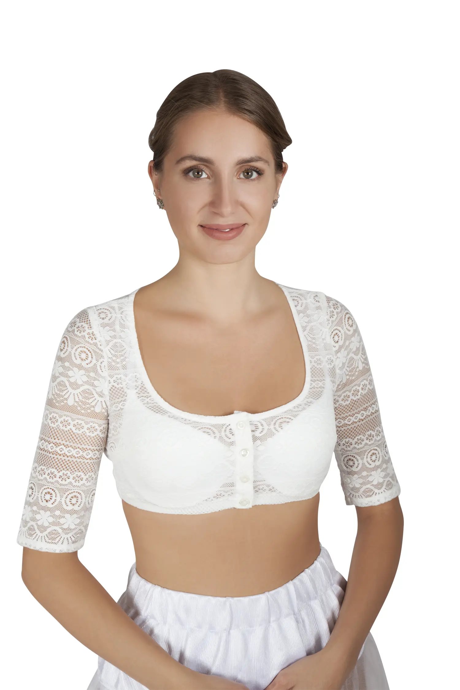 2575-0020-be2-23-05J-ceyda8607 Dirndlbluse Ganina-Candia in off white mit eckigem Ausschitt