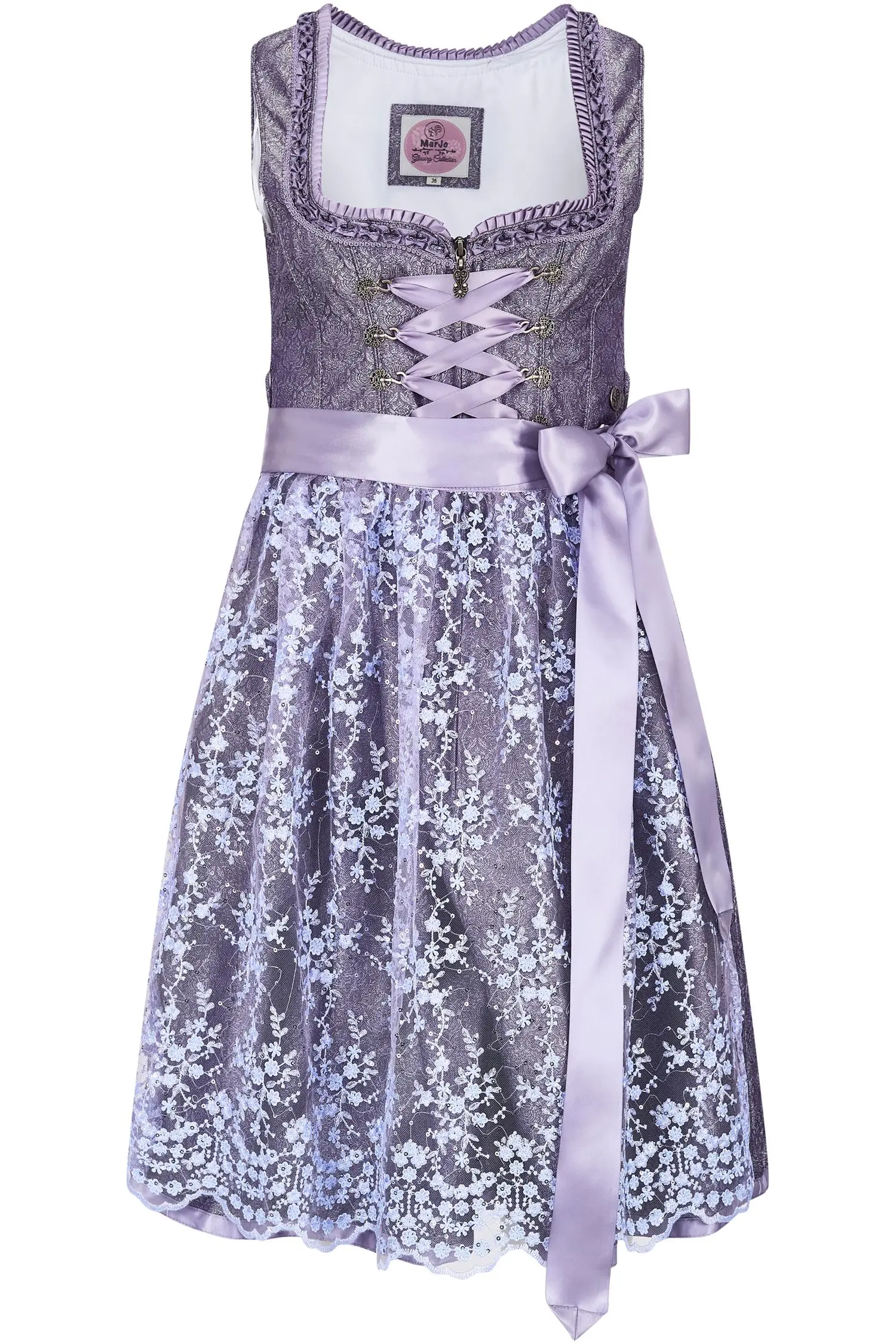 Dirndl Himmelkron von Marjo in Lila Marjo Dirndl Himmelkron in Lila