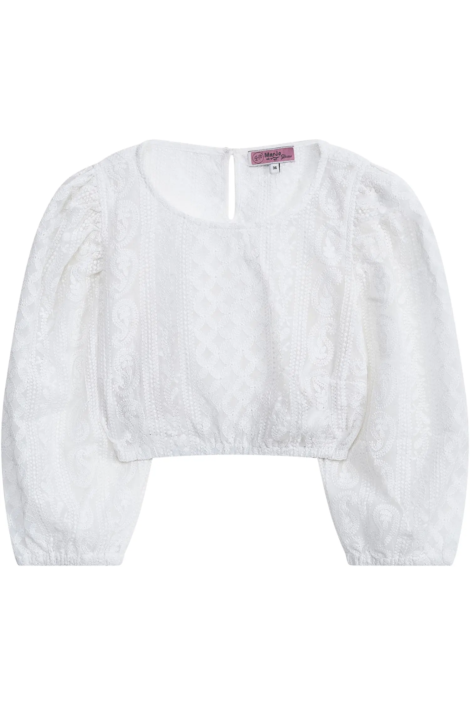 Dirndlbluse Vellburg von MarJo in Weiß Bluse Vellburg von MarJo