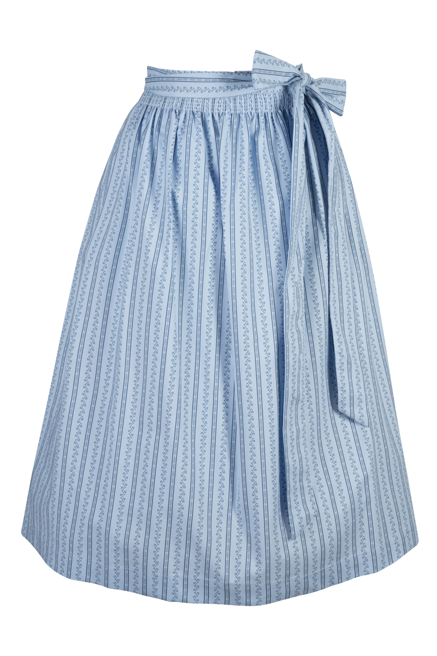 Dirndlschürze in blau 70 cm