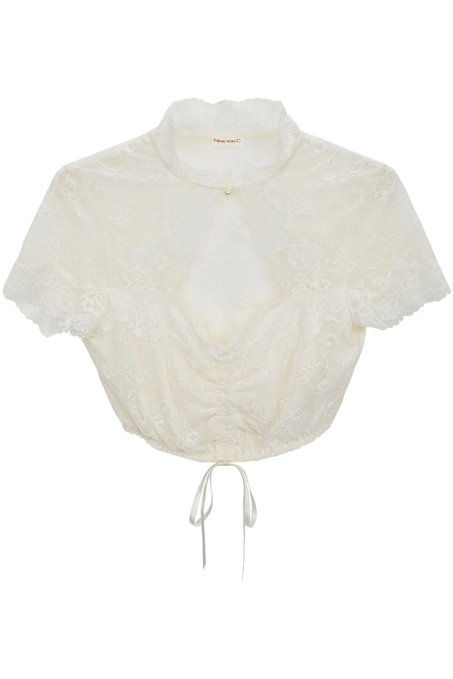 Dirndlbluse Laila von Nina von C. in Creme Nina von C Bluse Guilia