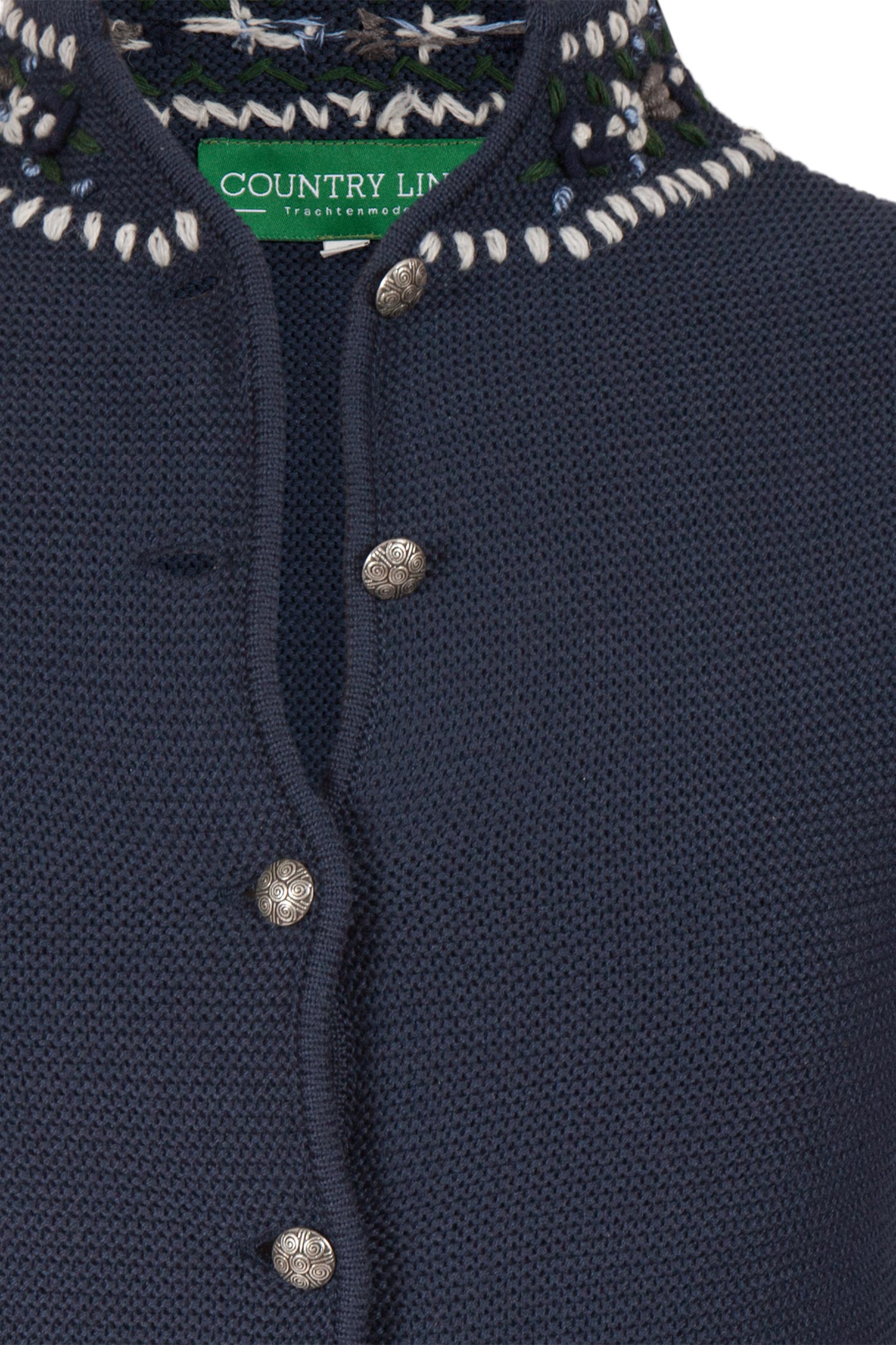 trachten-strickjacke-marine-2210-1257-bl9-19-11b-0748-b Trachten Strickjacke in marine mit Stehkragen Kragen