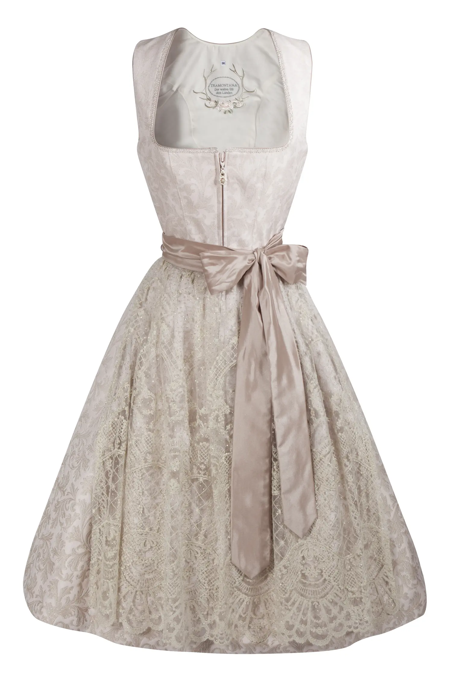 3099-0291-RO3-23-05-e7404 Brautdirndl in altrose von Tramontana