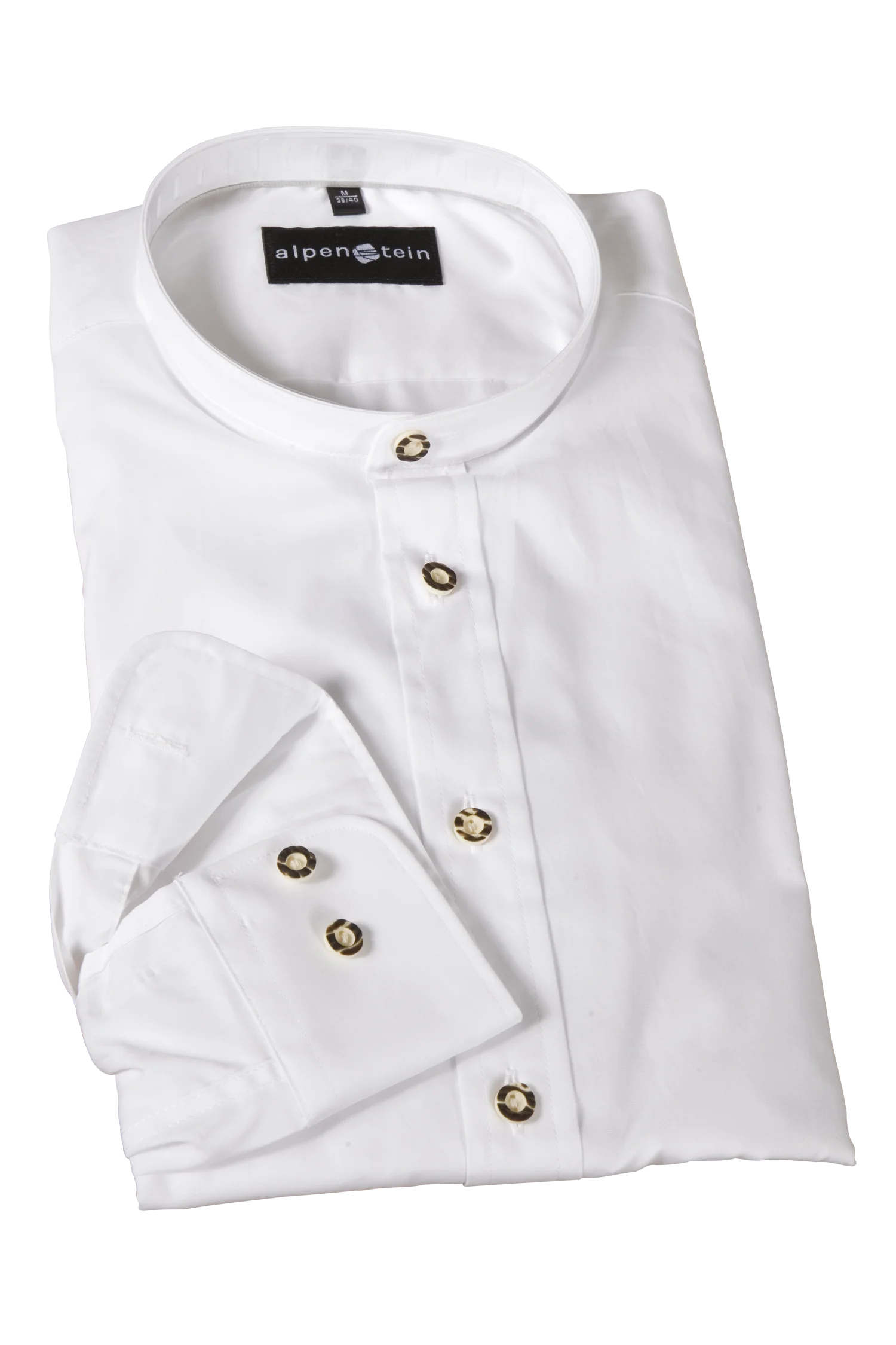 Trachtenhemd Wagner in weiß mit Stehkragen Trachtenhemd Wagner in weiß mit Stehkragen