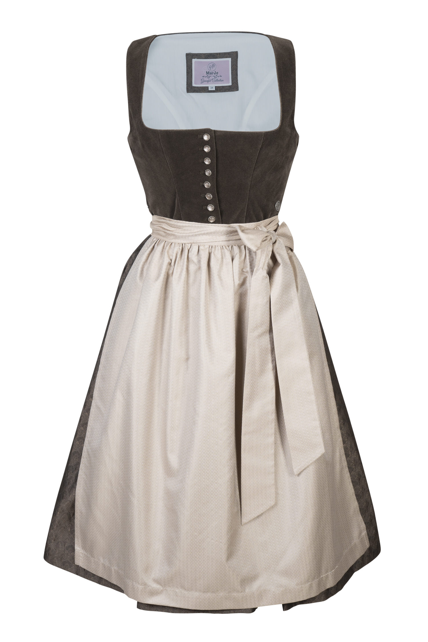 3093-0016-br8-24-01-3004099 Dirndl Marlene in schokobraun