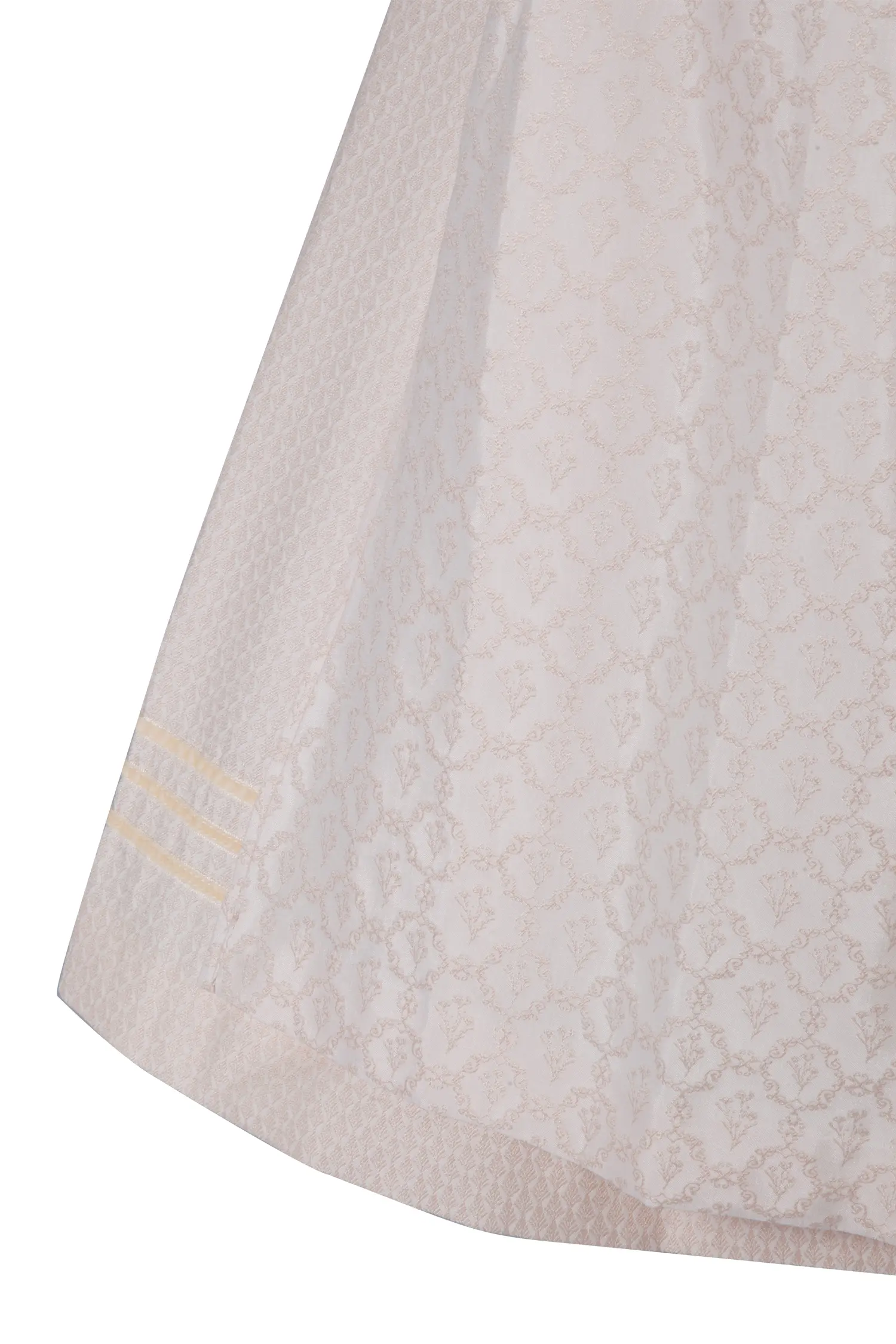 Brautdirndl Elouise in apricot von Fräulein Trentini - Detail Rock