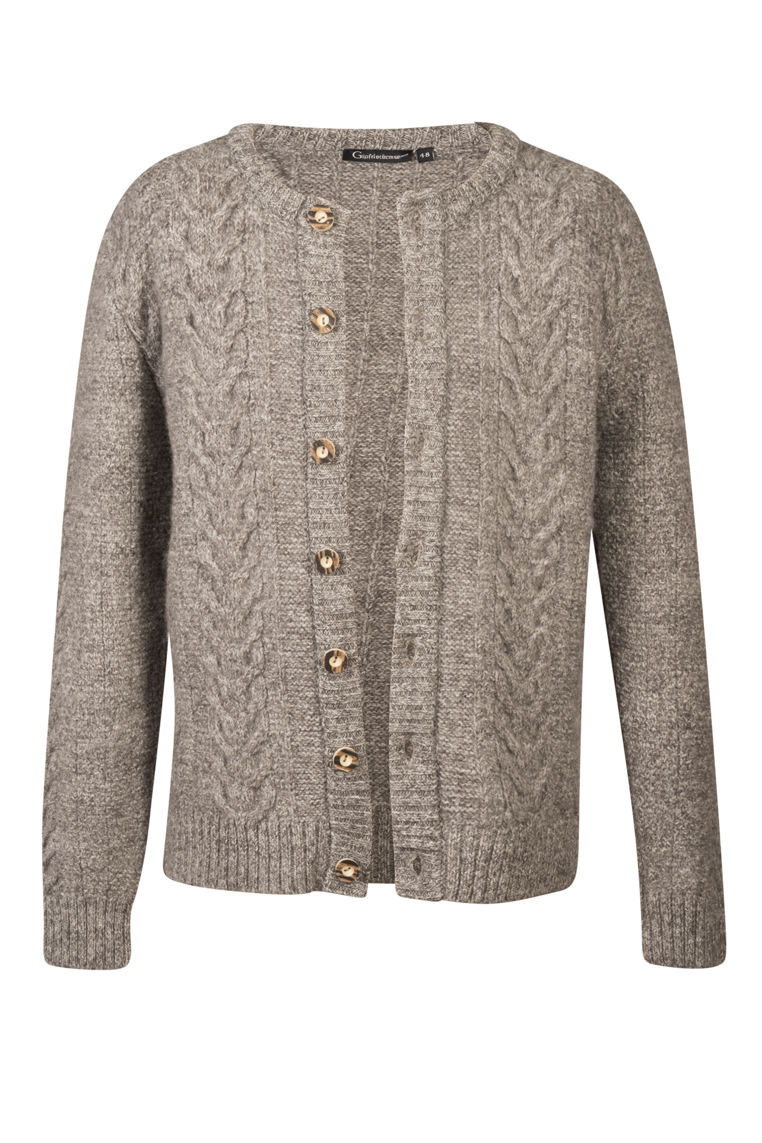 Trachten Strickjacke in Grau