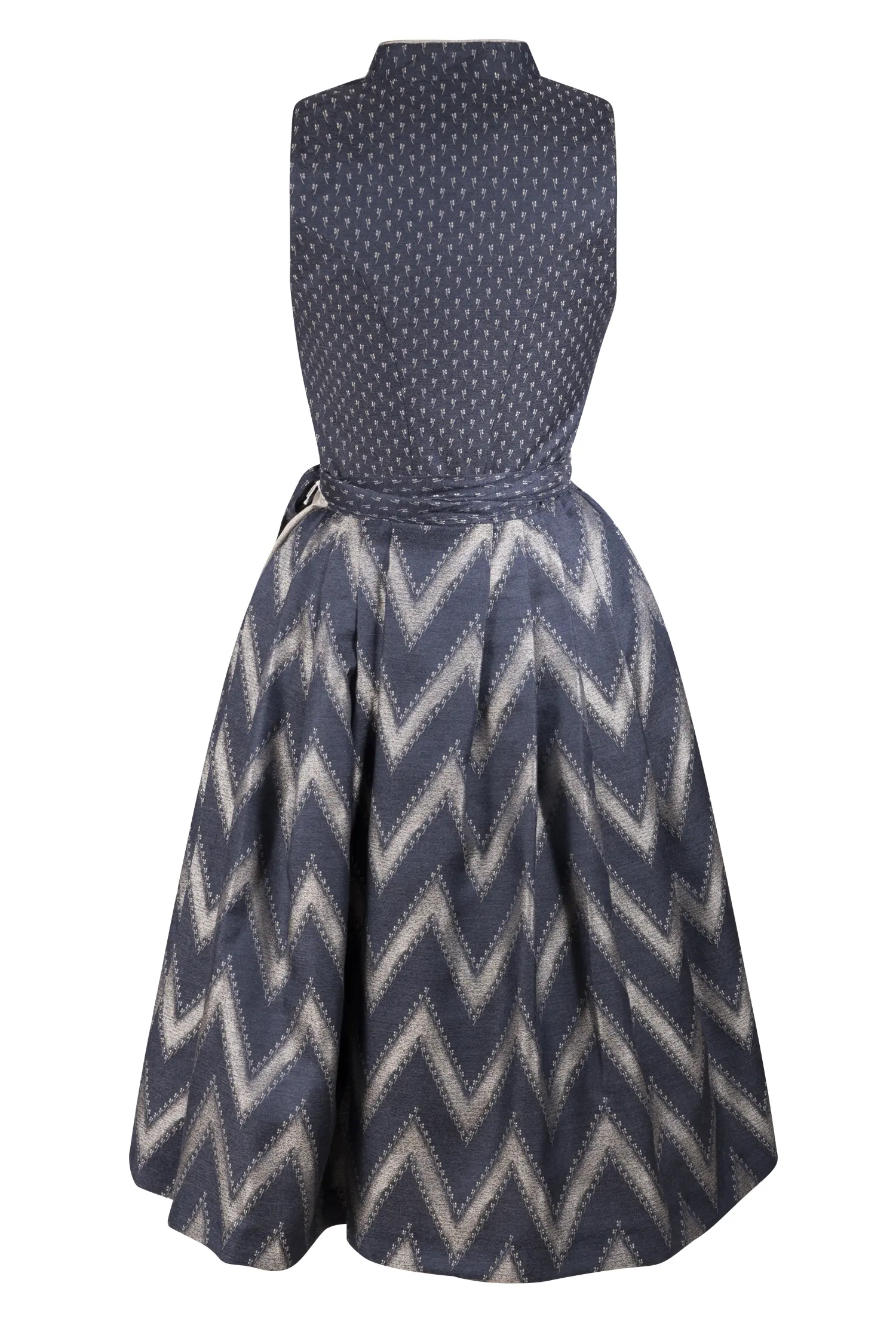 3098-0399-bl8-23-08-10-Di-Ho-01627 Dunkelblaues Dirndl von Sissi ey! - Rückansicht