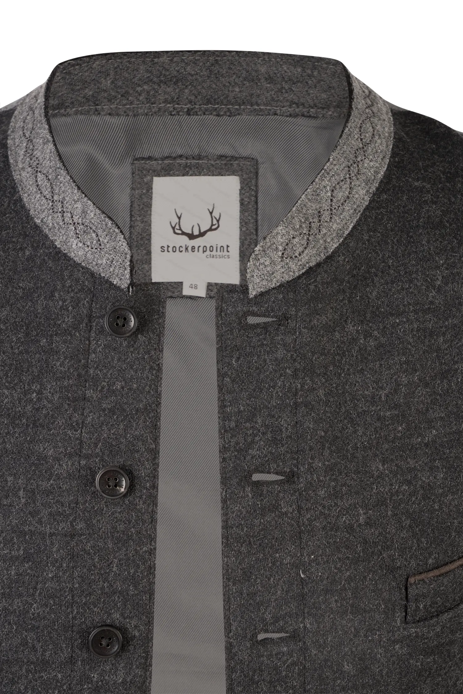 1343-1065-an5-23-08-2102483 Trachtenweste Jules in anthrazit - Detail