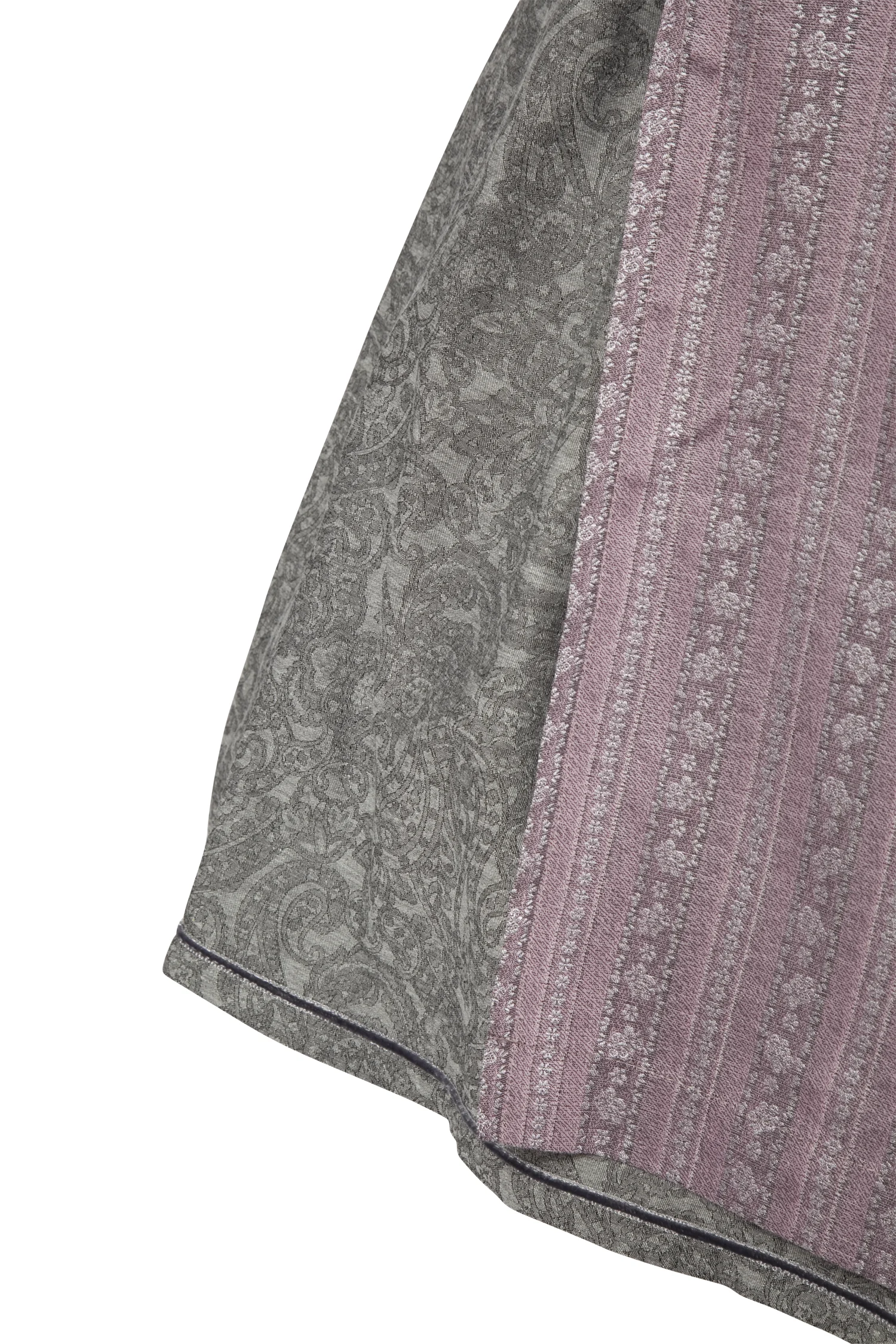 3098-0372-ro7-23-06f-0730 Elegantes Dirndl in altrosa/grau - Detail Rock