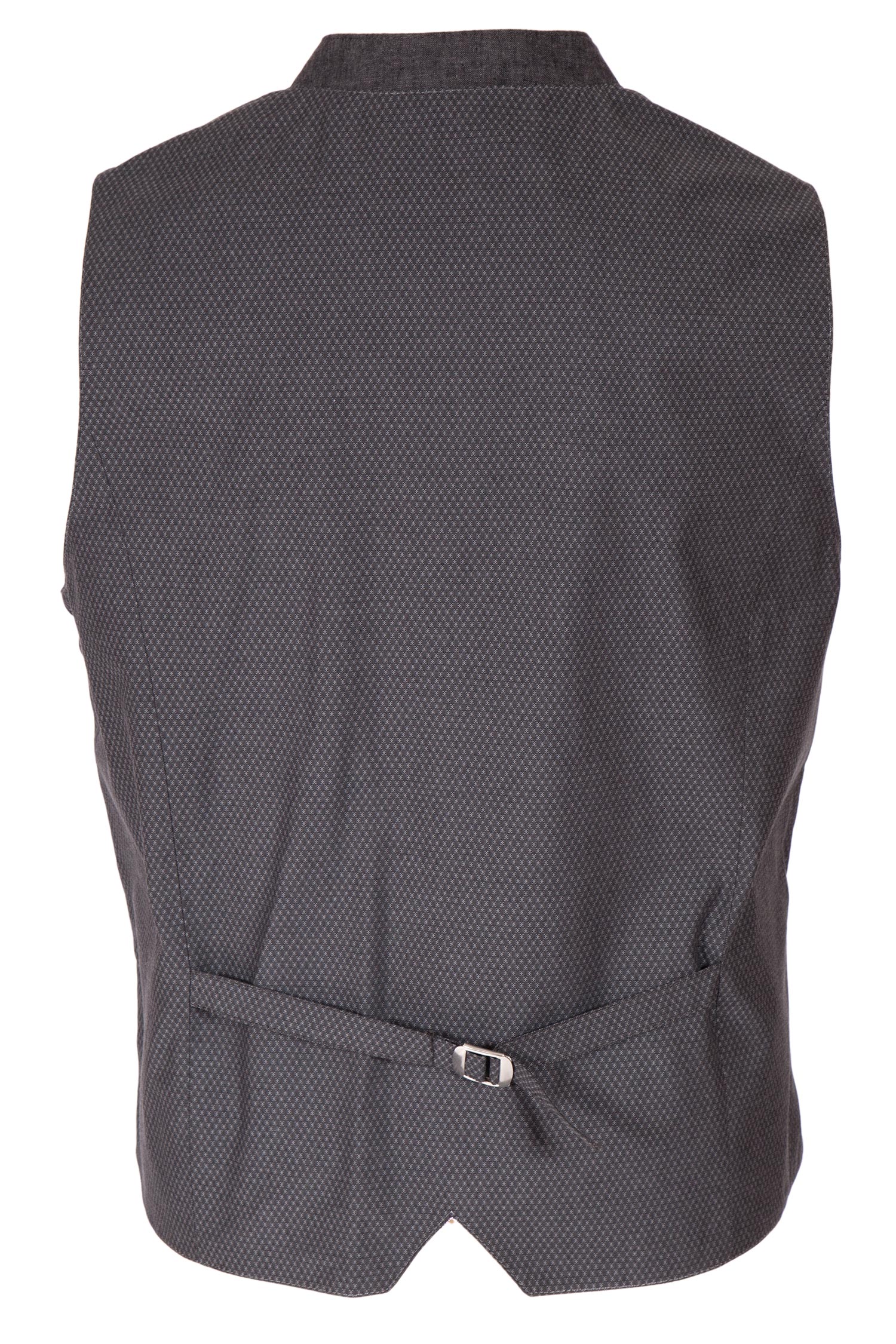 trachtenweste-bordeaux-1345-0080-rt8-20-01a-1885-c Trachtenweste in bordeaux aus Webstoff mit Punkten hinten