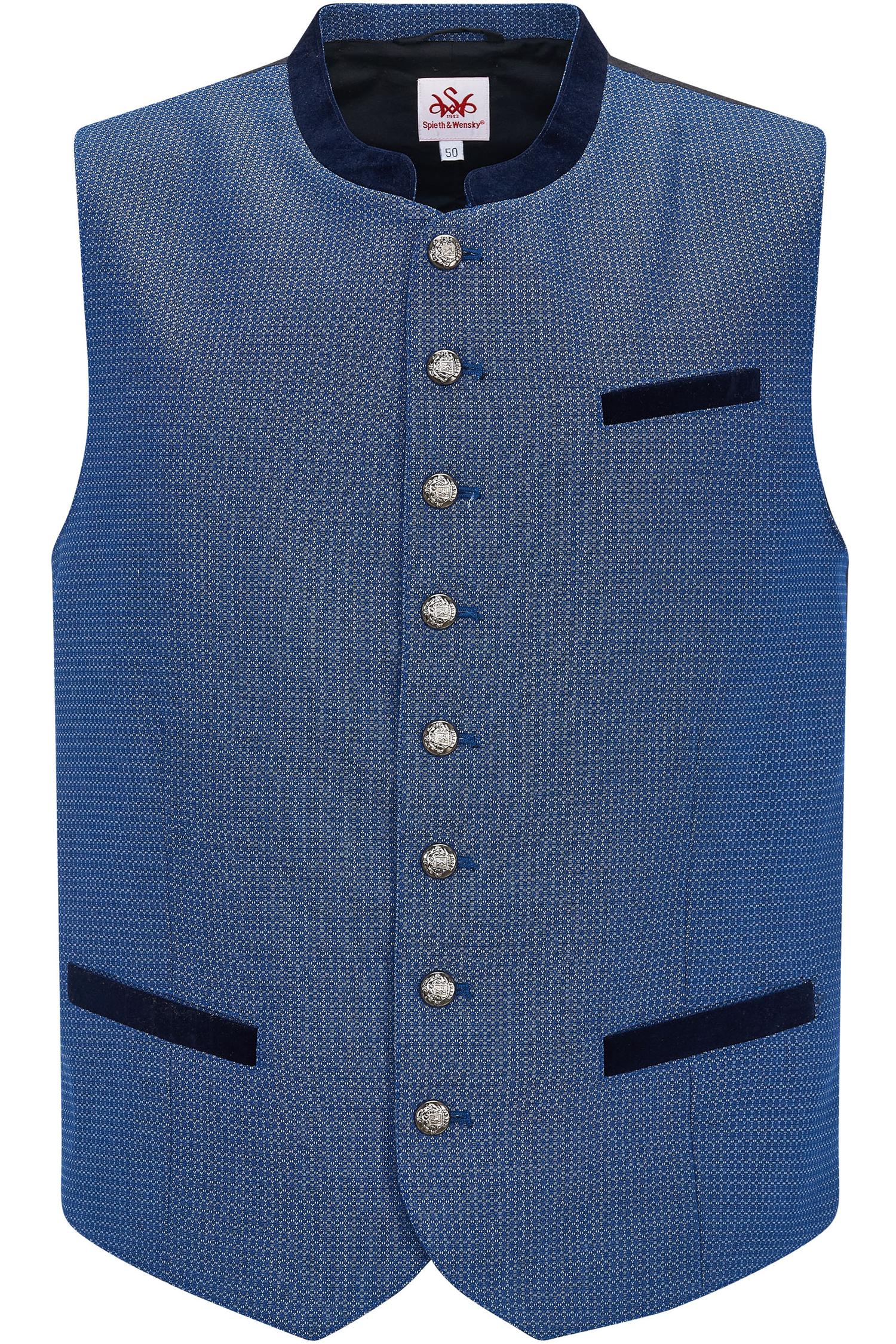 Herrenweste Francesco in Blau von Spieth & Wensky