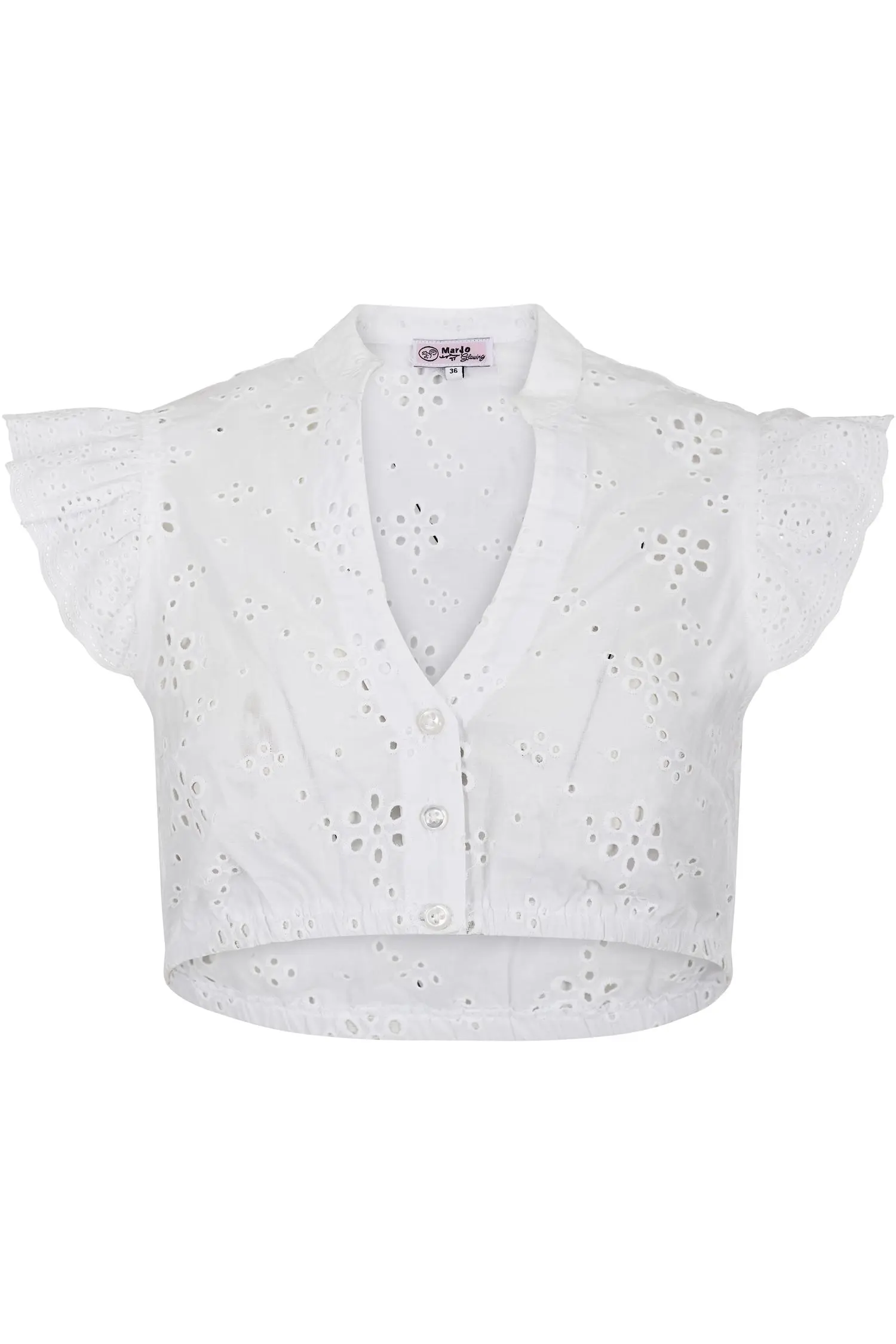 Dirndlbluse Kunreuth von MarJo in Weiß Damenbluse Kunreuth von Marjo