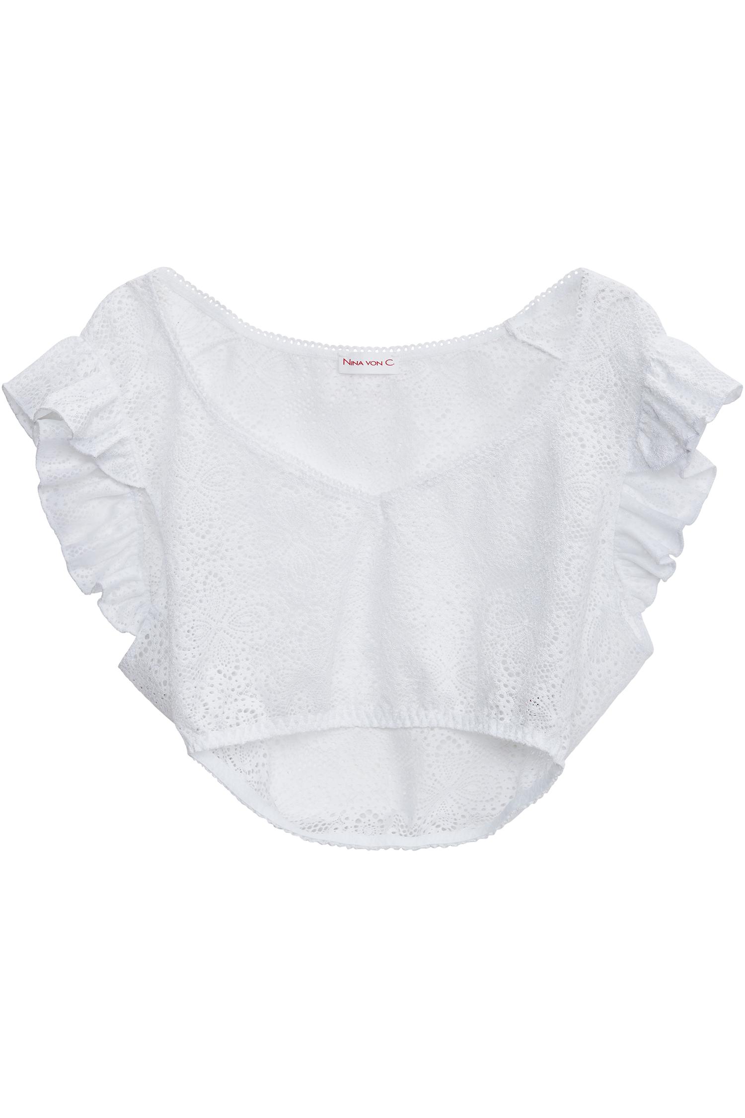 Dirndlbluse Laila von Nina von C. in Weiß Nina von C Bluse Laila