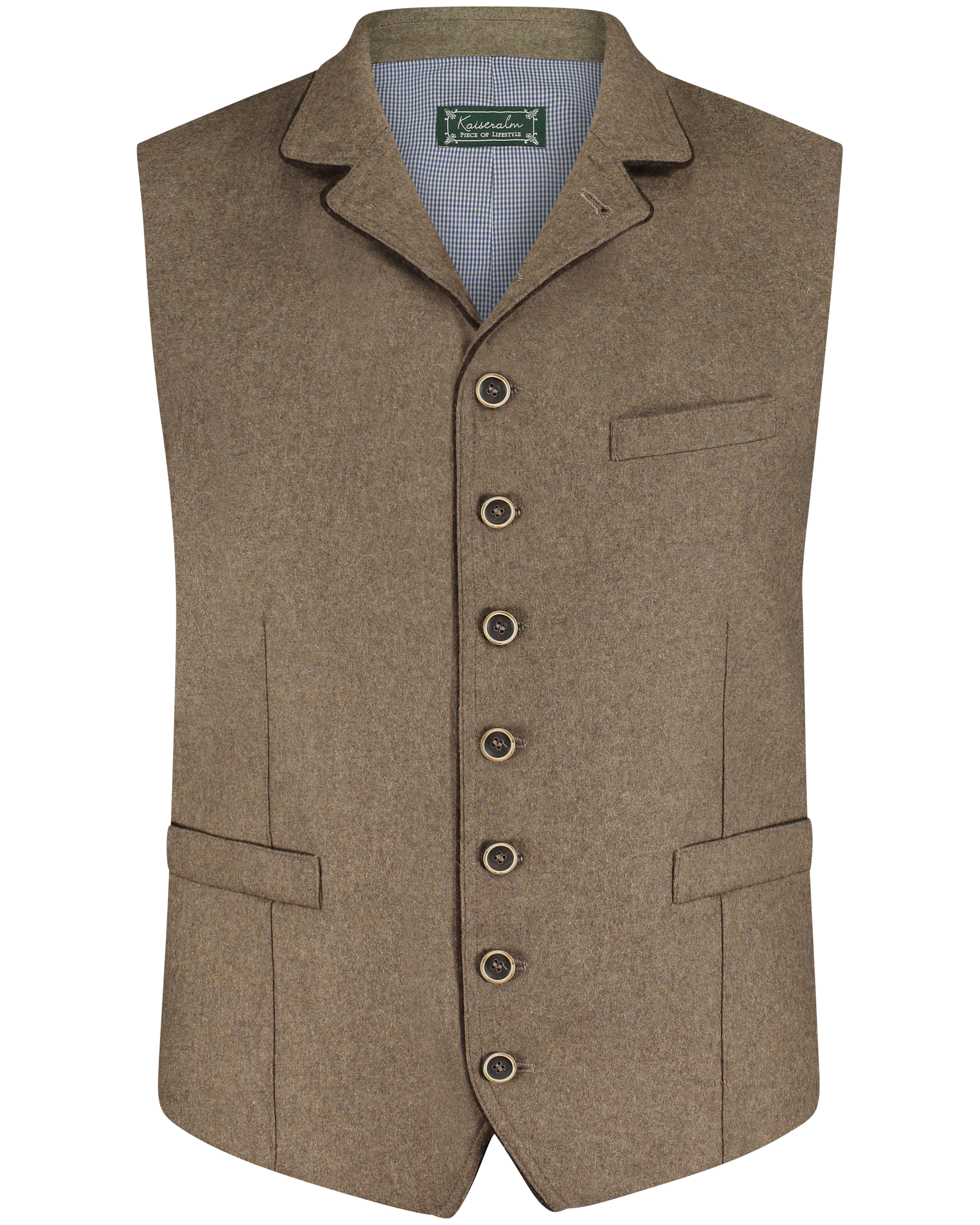 Bartl-vorne Herren Weste Bartl in braun